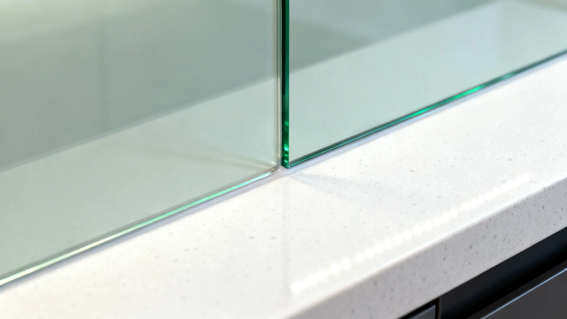 Glass Backsplash for Light and Depth