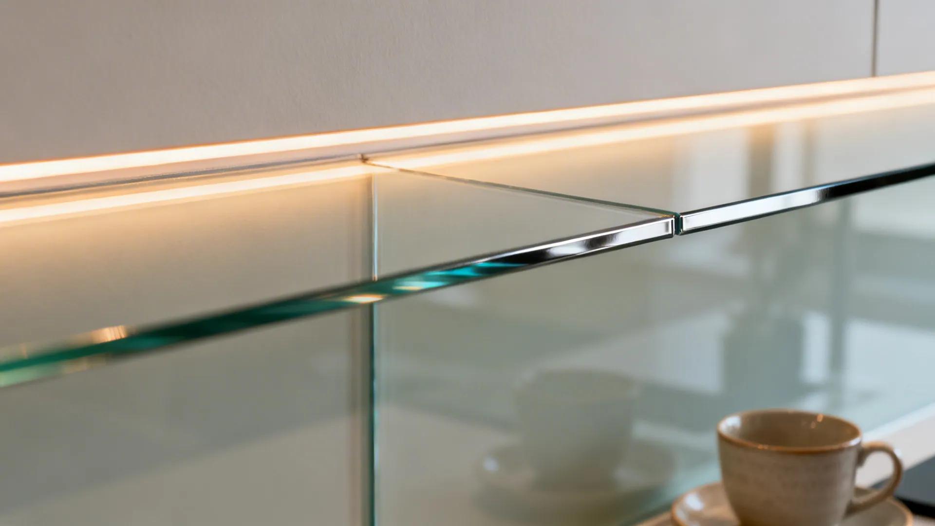 Glass Backsplash for Light, Reflection, and Easy Cleanup