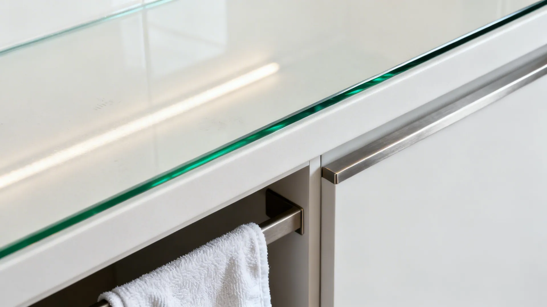 Glass Backsplash for Light and Depth