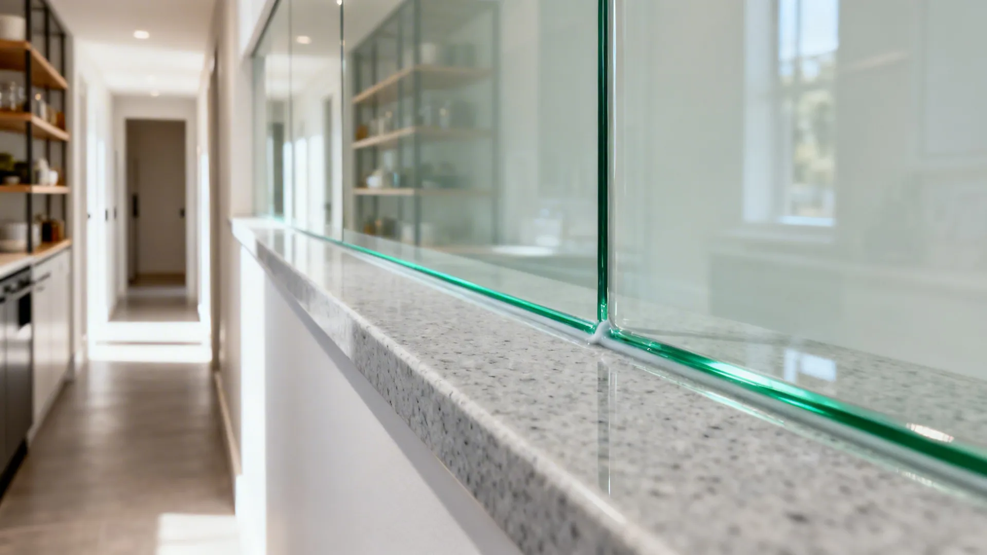 Glass Backsplash to Boost Light