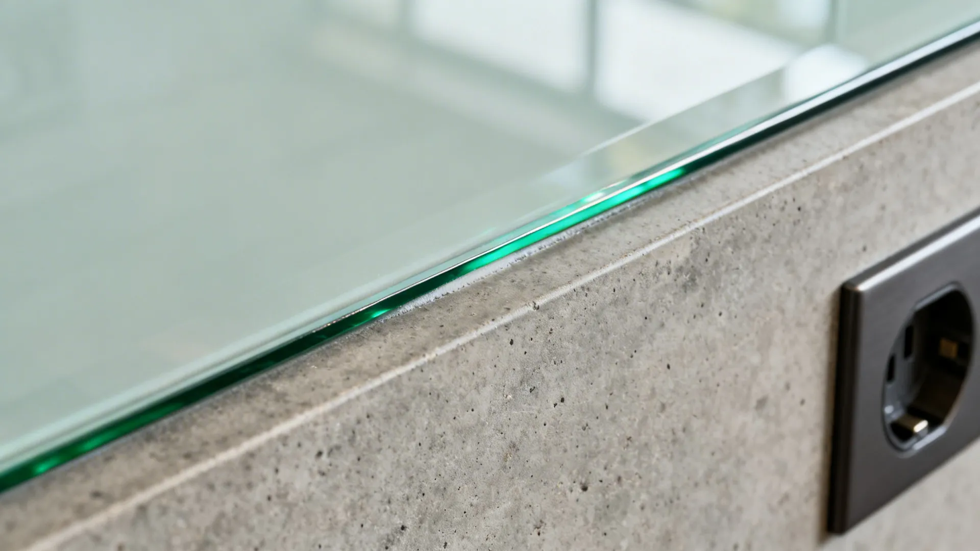 Glass Backsplash for Light and Flow