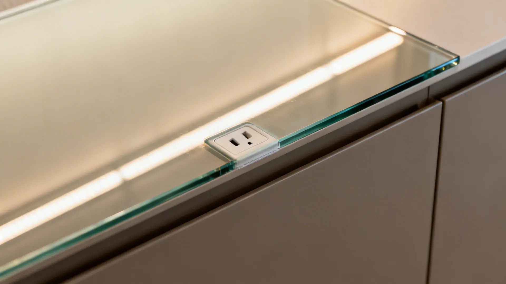 Glass Backsplash for Light and Depth