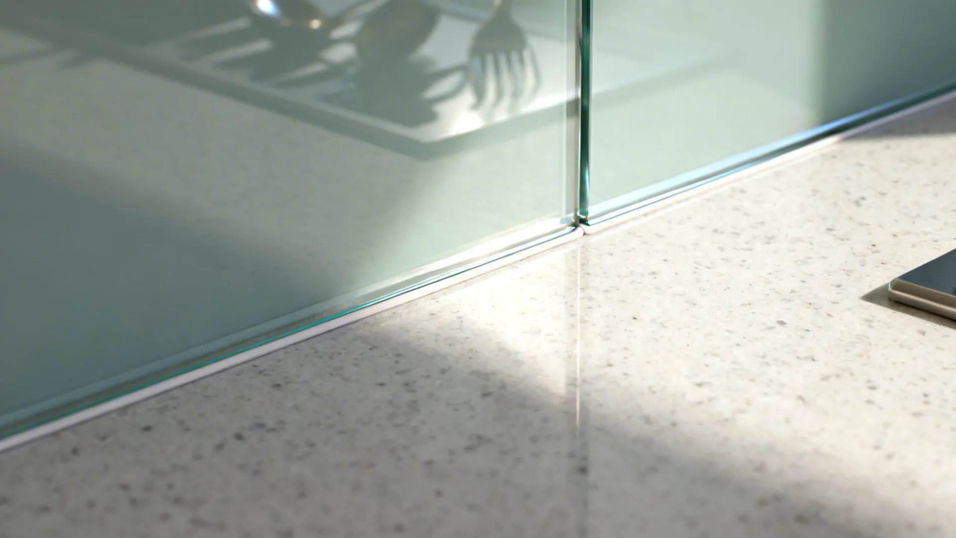 Glass Backsplashes for Light and Depth