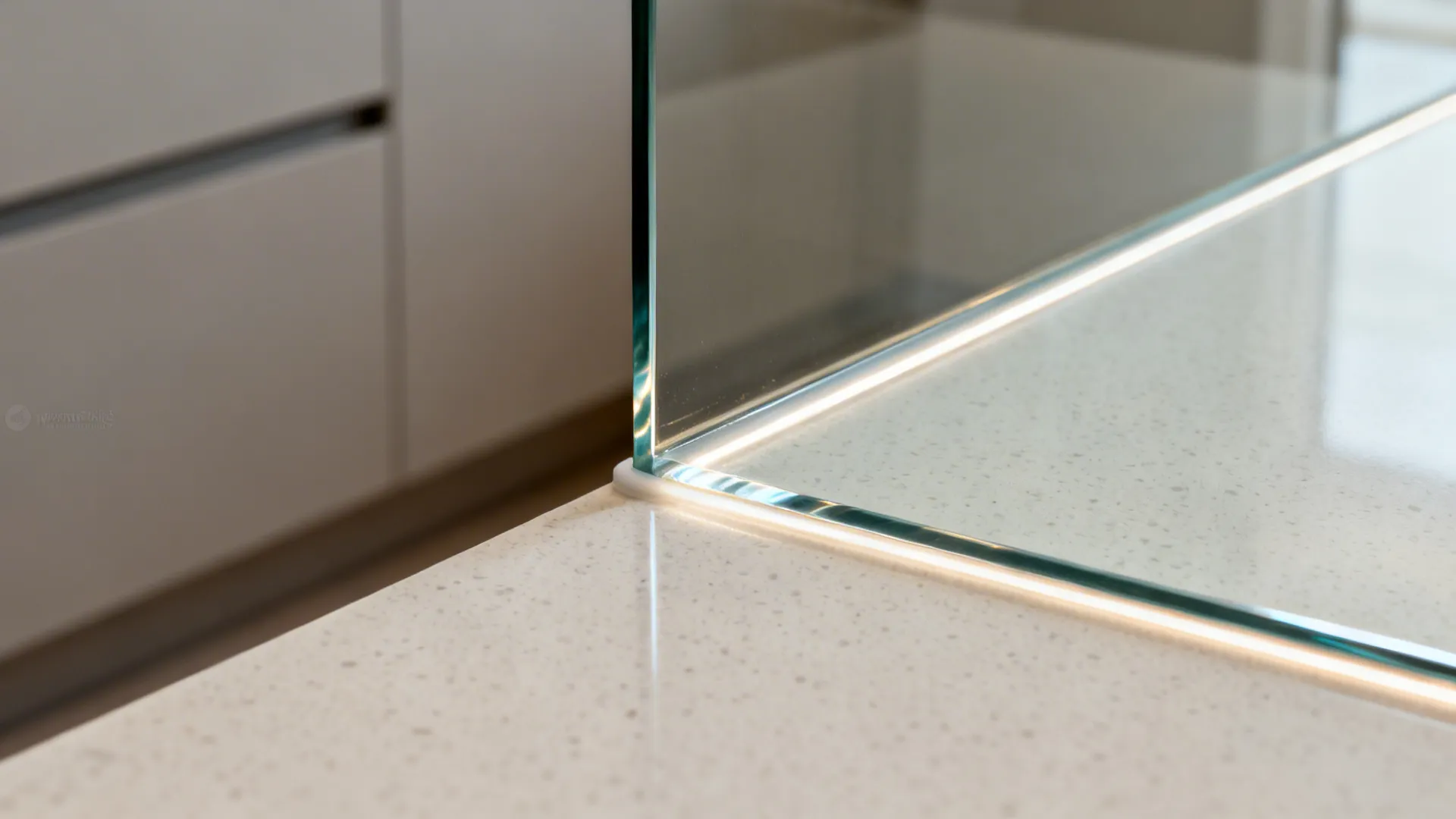 Glass Backsplash to Boost Light and Depth