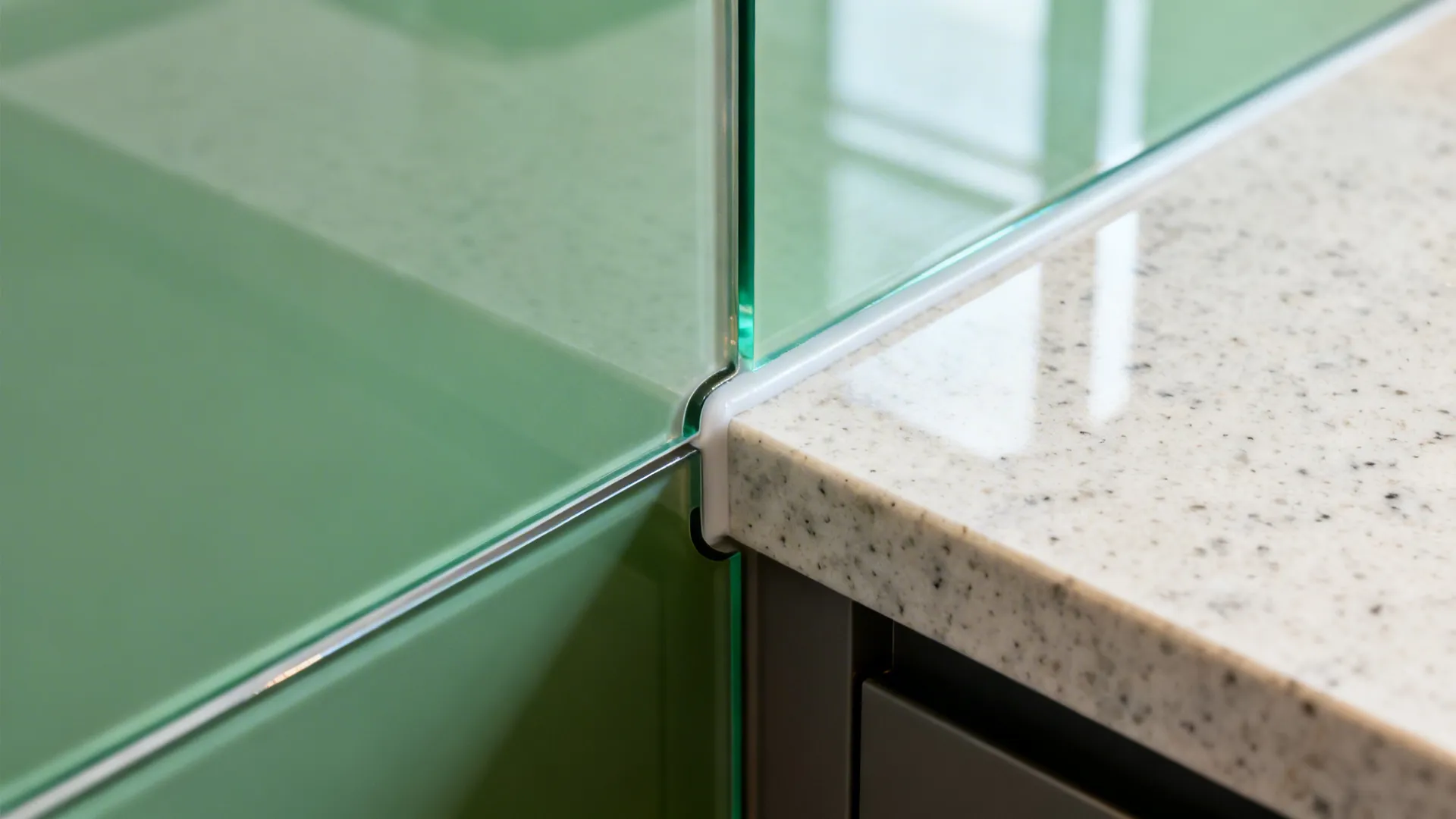 Glass Backsplashes for Light and Depth