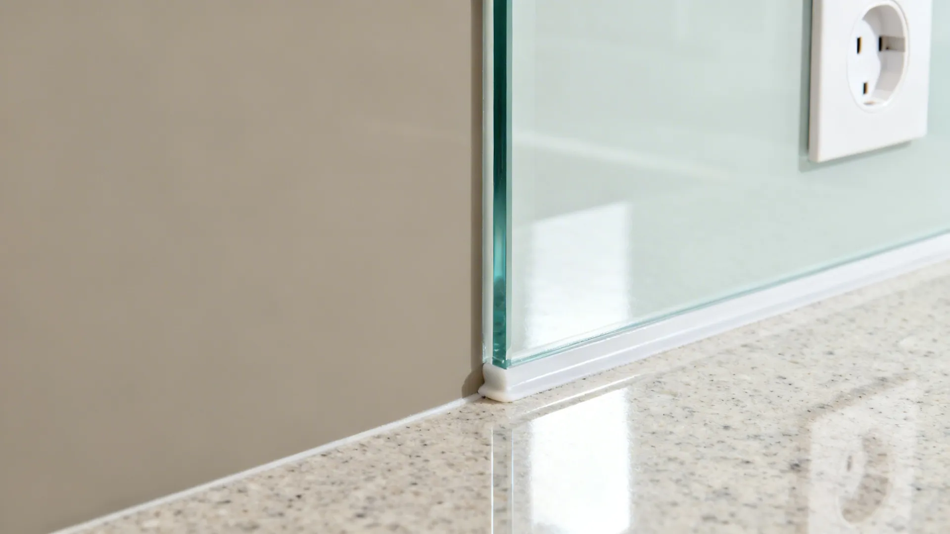 Glass Backsplash for Light and Easy Cleaning