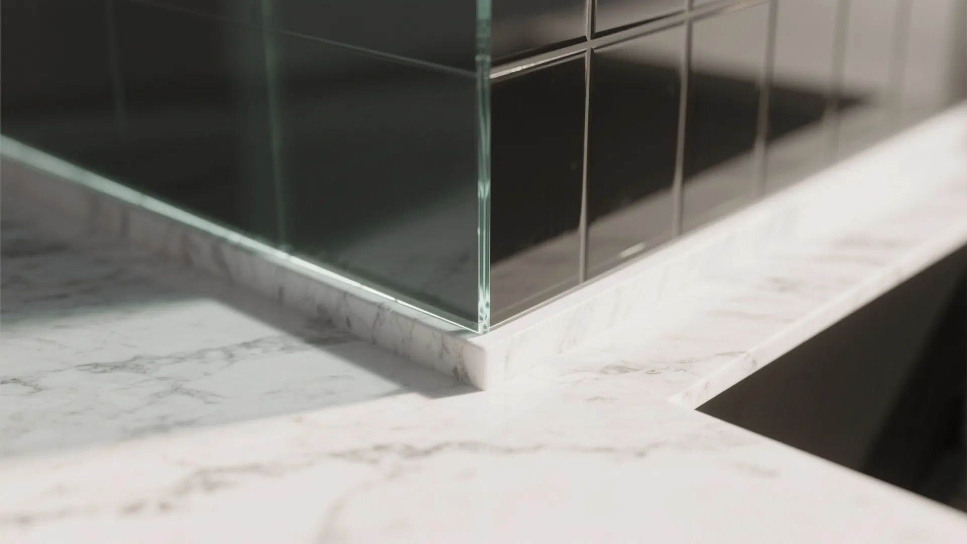 Glass backsplash for a brighter, low-maintenance kitchen