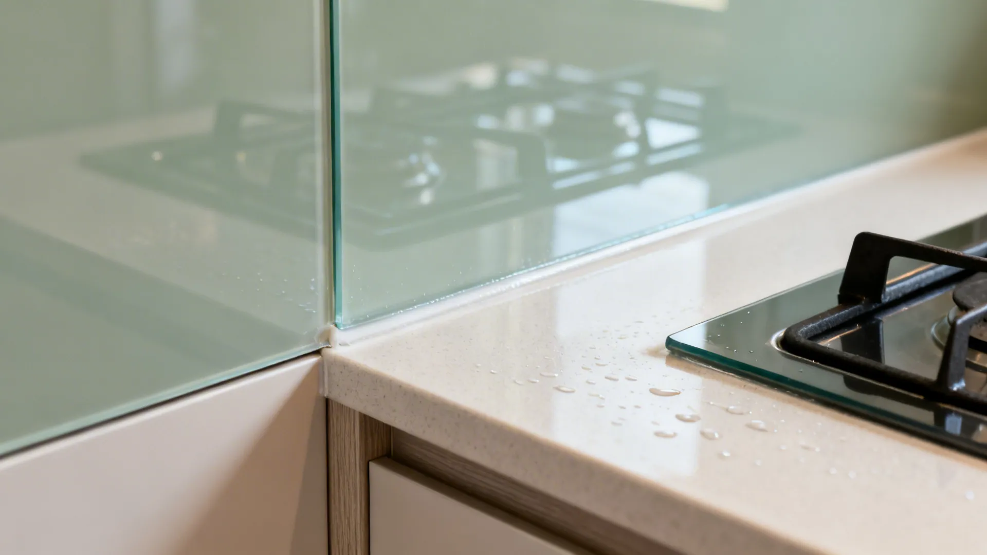 Glass Backsplash Brilliance: Light, Bright, and Easy to Clean