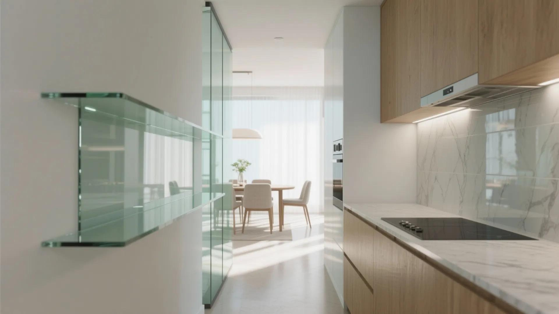 Transparent elements for light and sightlines