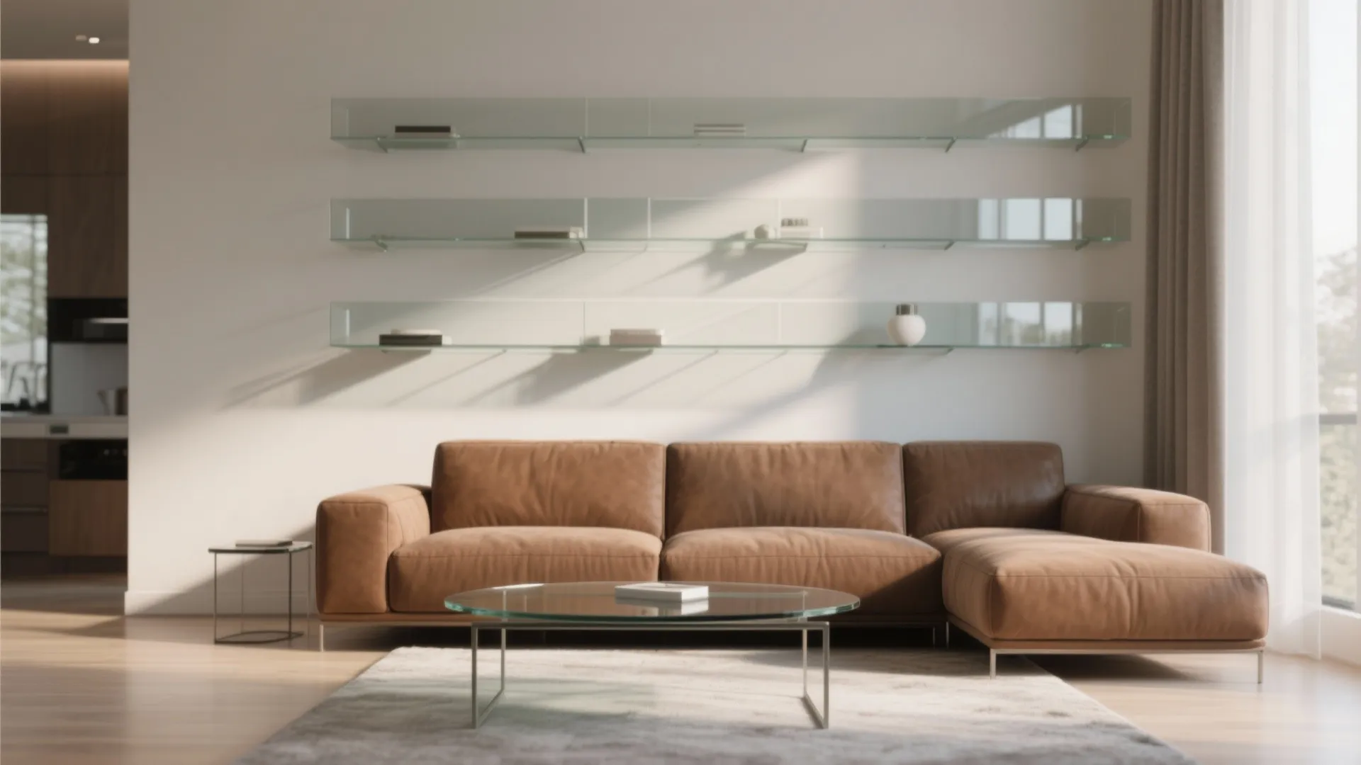 2. Glass Elements to Brighten the Space