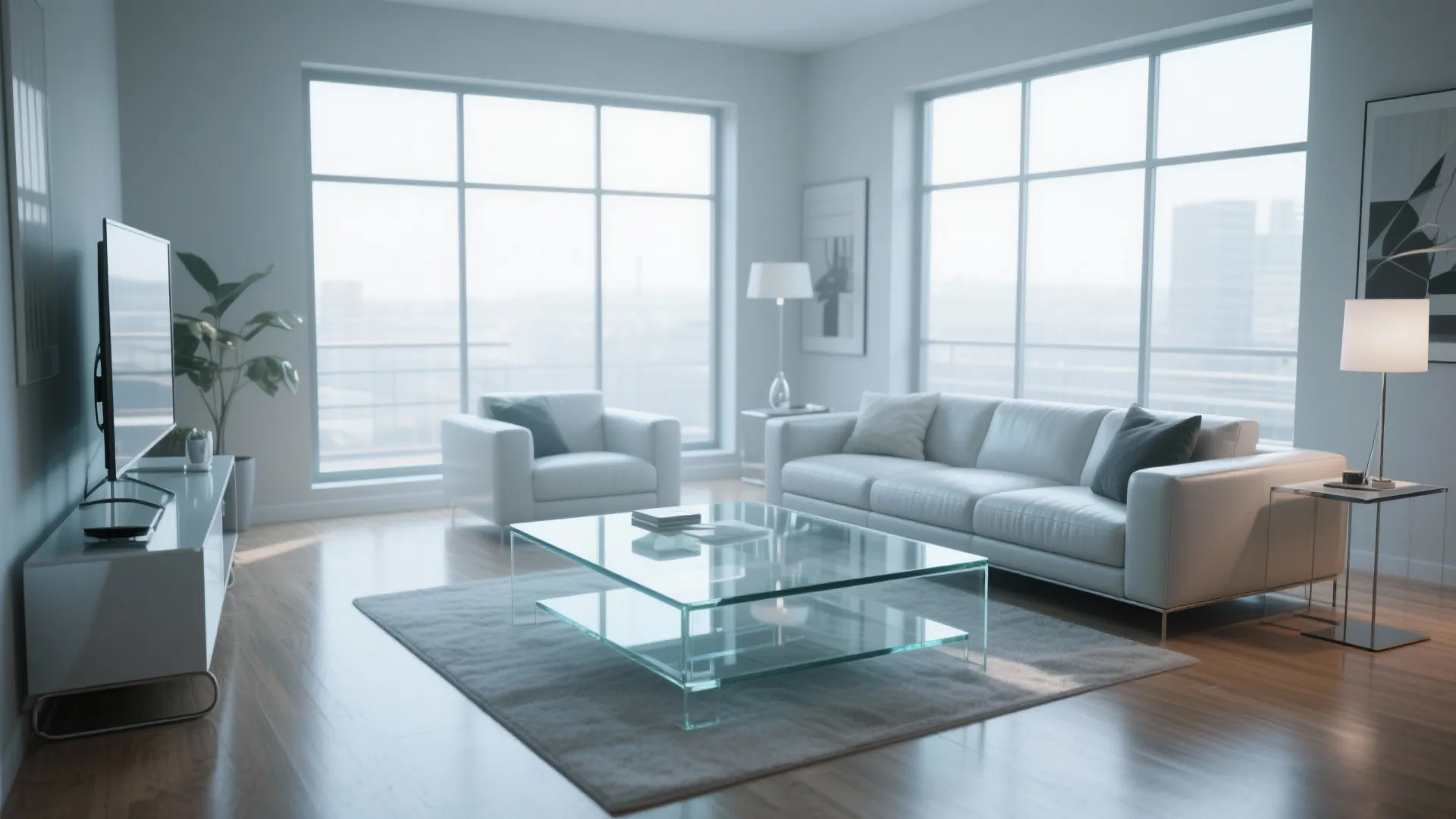 Glass elements for openness