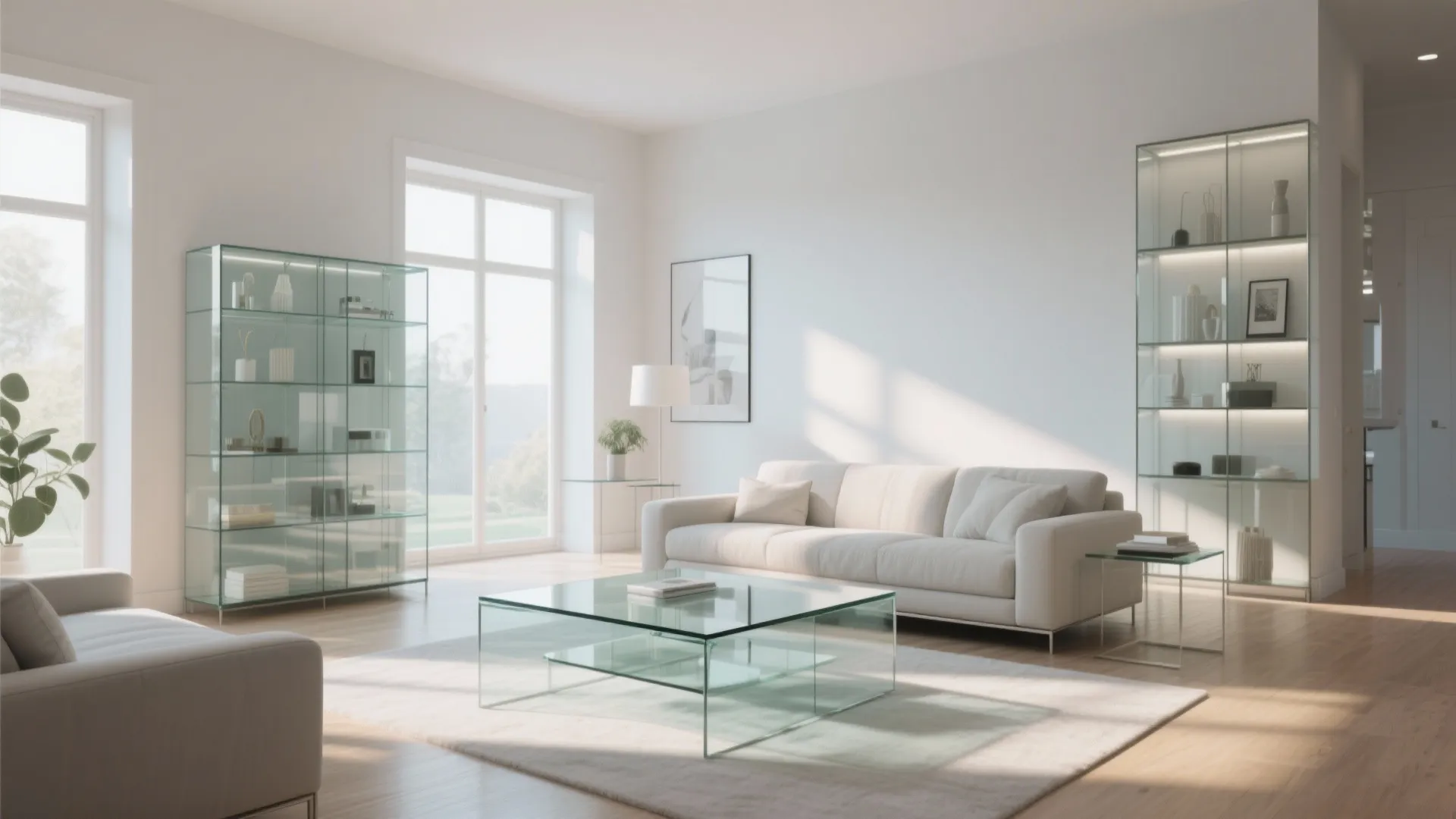 7. Glass Elements to Open Up Space