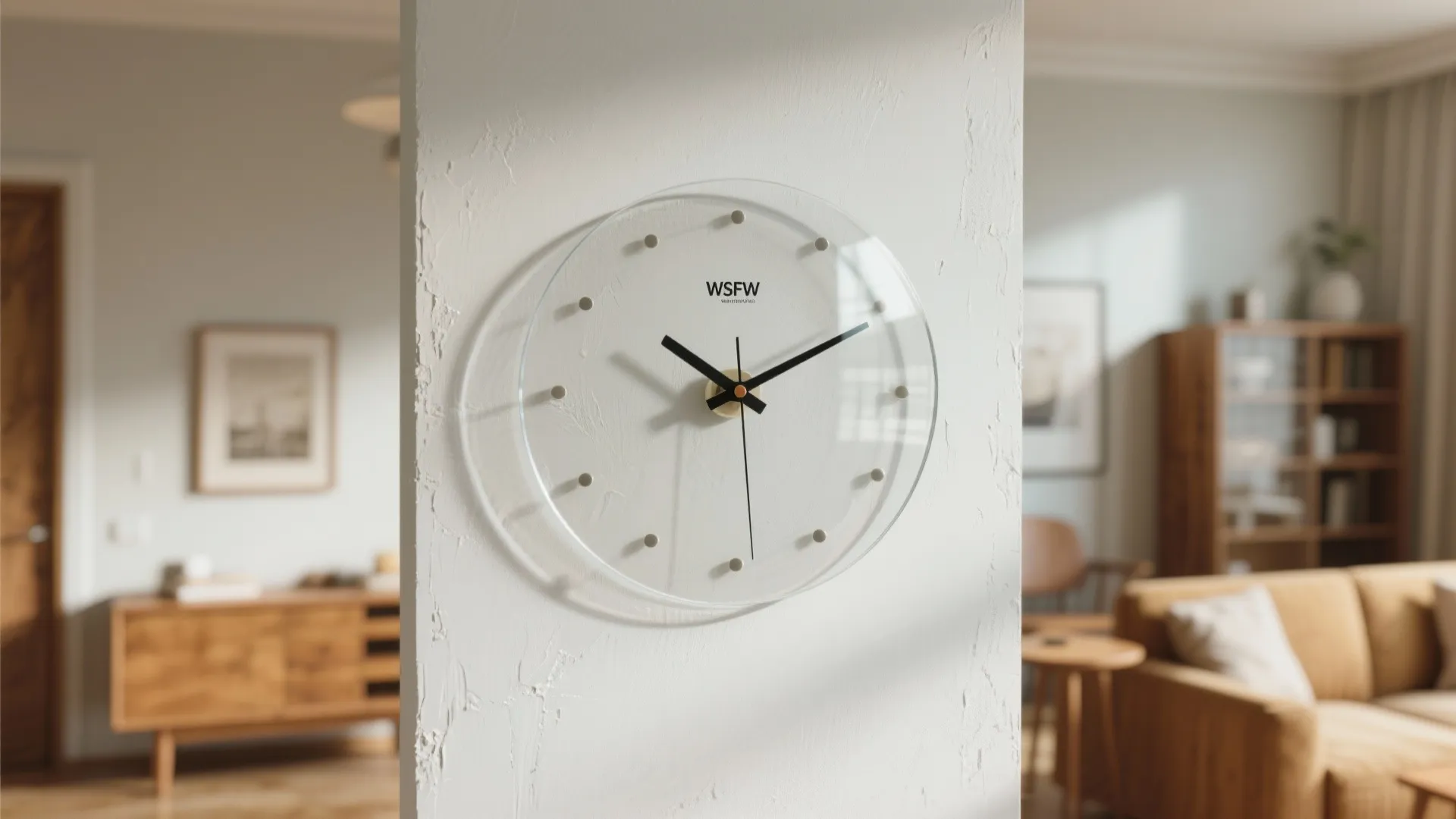 6. Transparent Glass-Face Clocks
