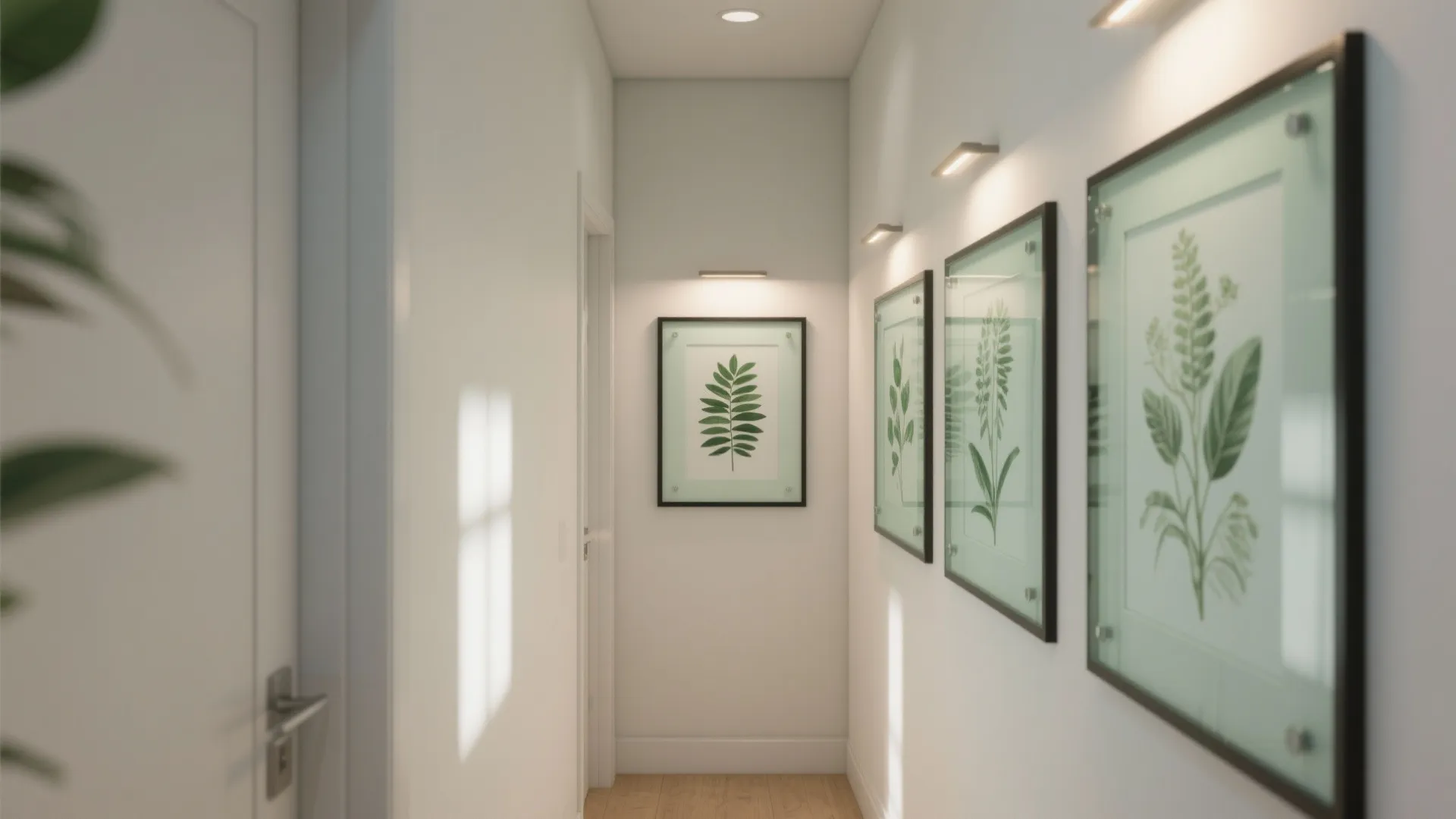 Glass-Backed Botanical Artwork