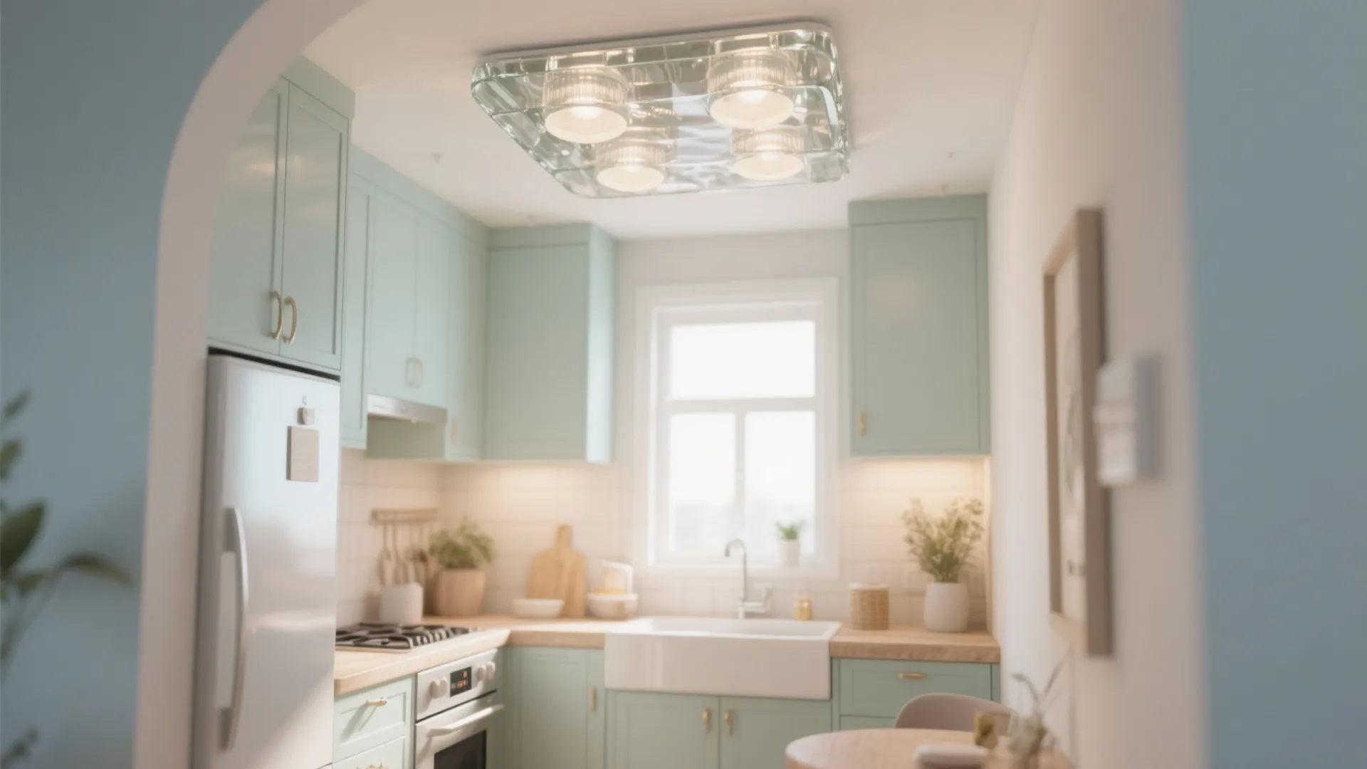 5. Glass Flush Mount Fixtures