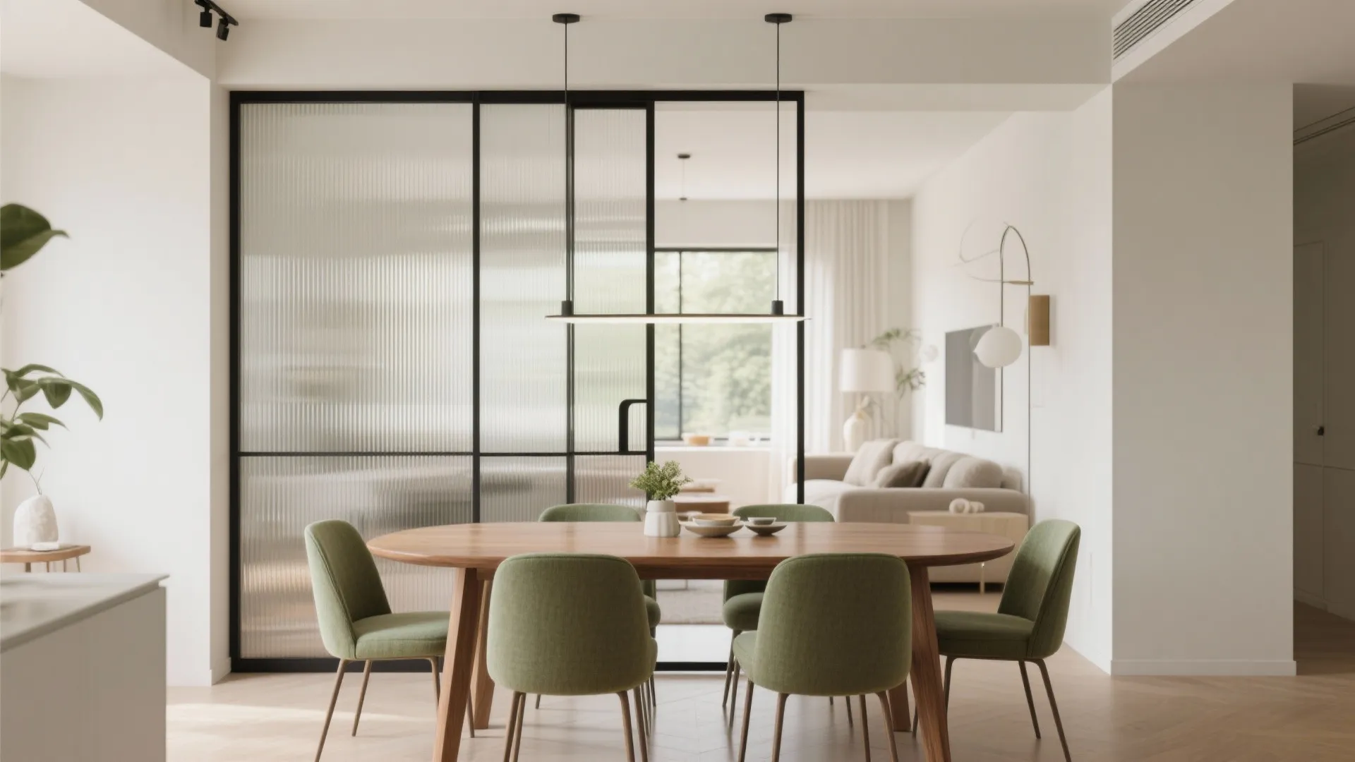 Glass and Fluted Panels That Keep Light Flowing