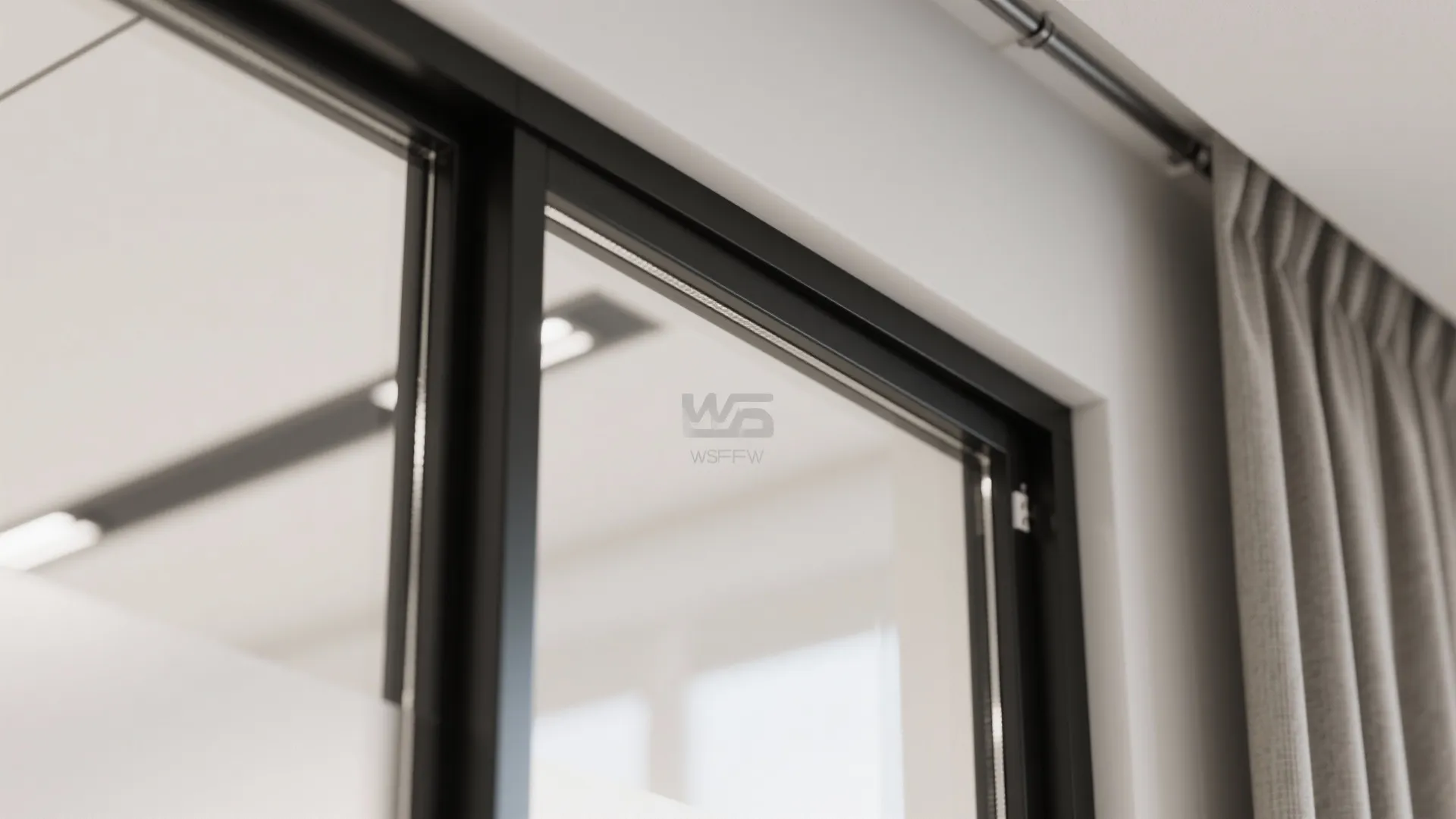 Glass partitions for a flexible study or guest room