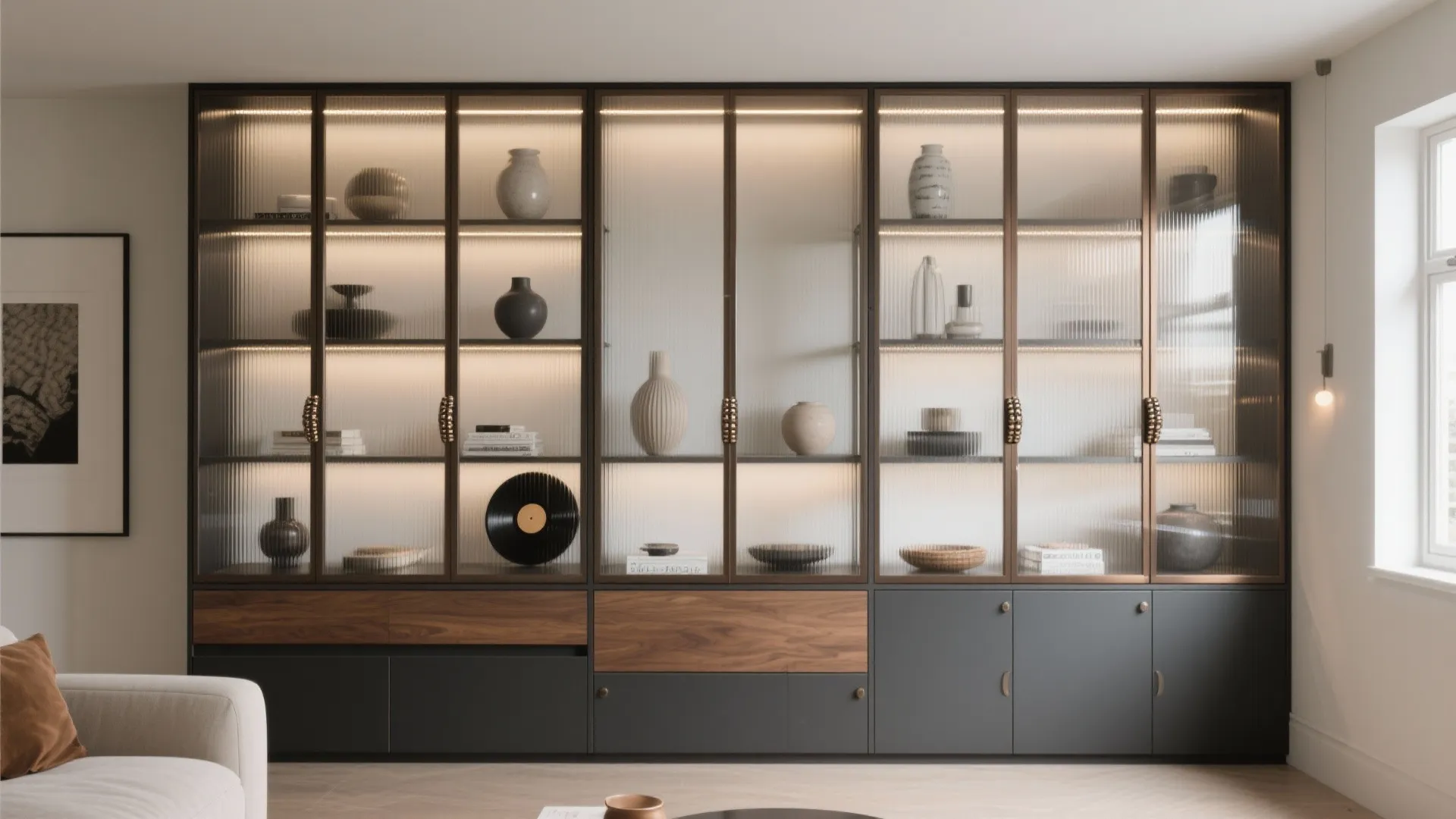 Glass-Front Almirah for Display and Depth