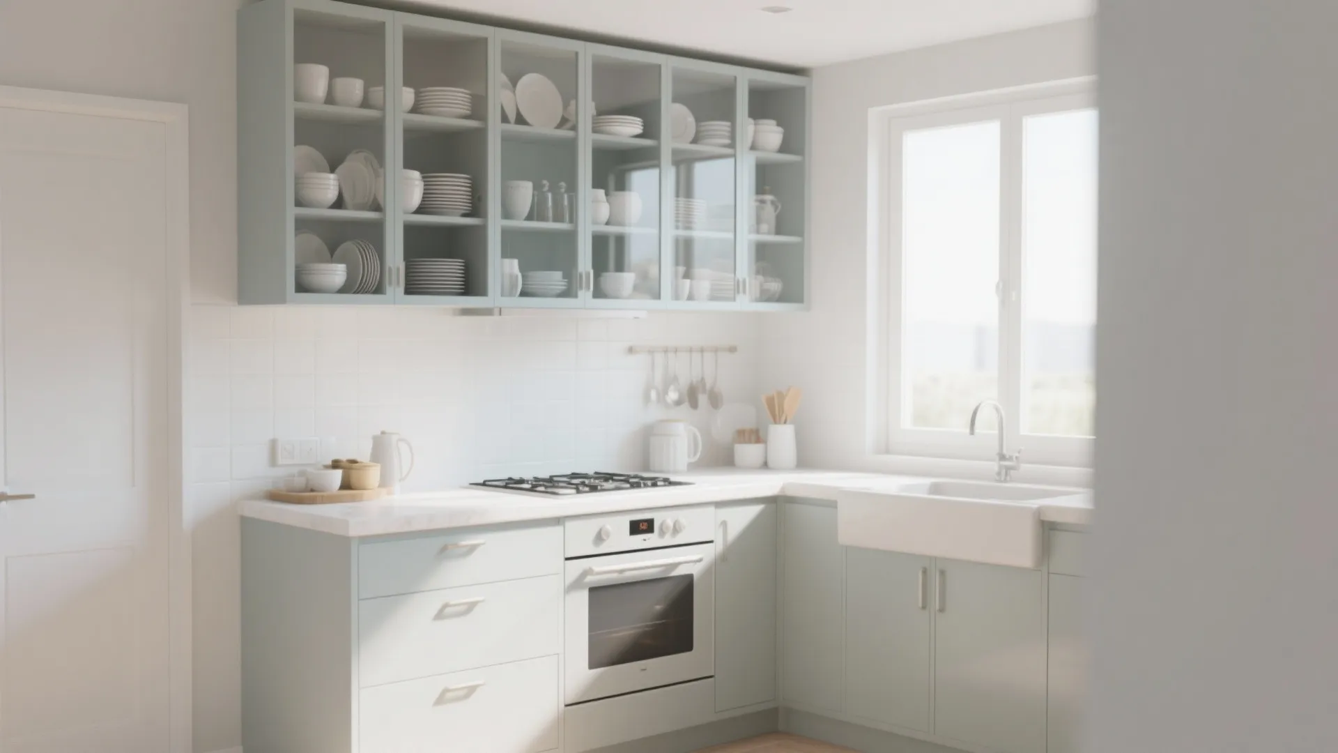 2. Glass-Front Doors