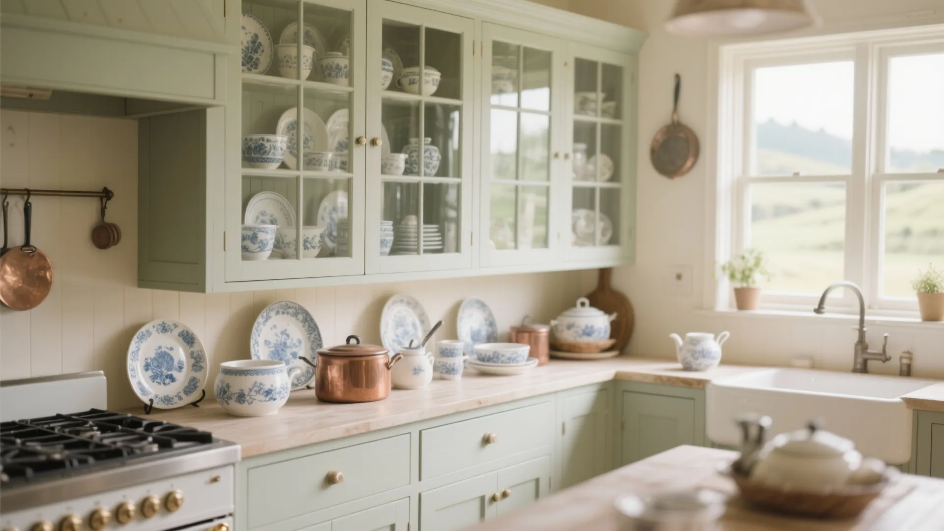 4. Glass-Front Display Cabinets