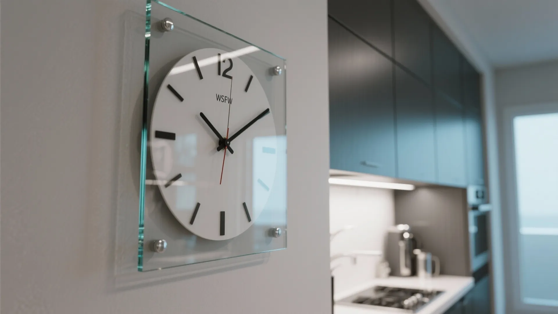 Glass-Front Modern Clock