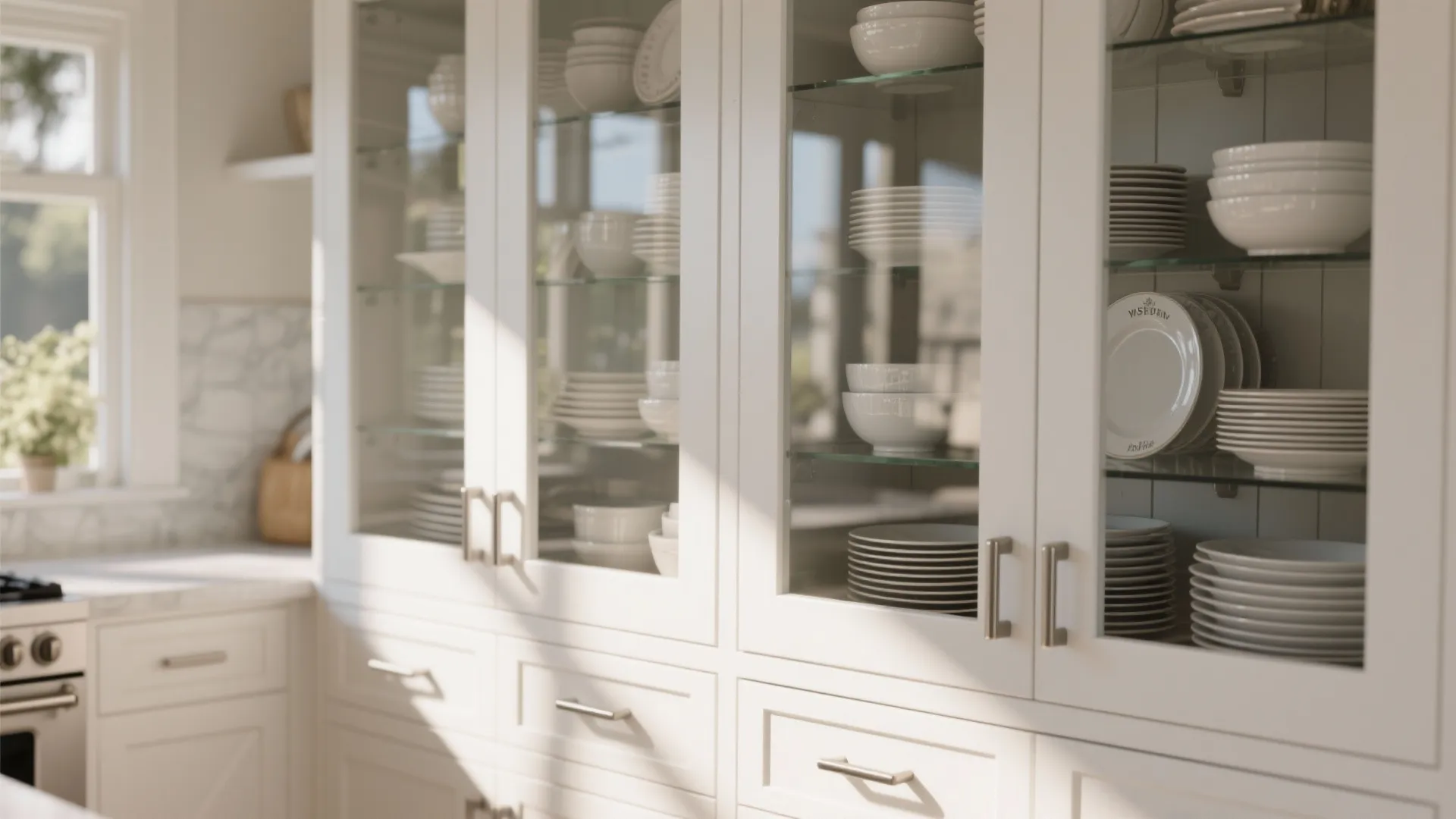 3. Glass Front Doors