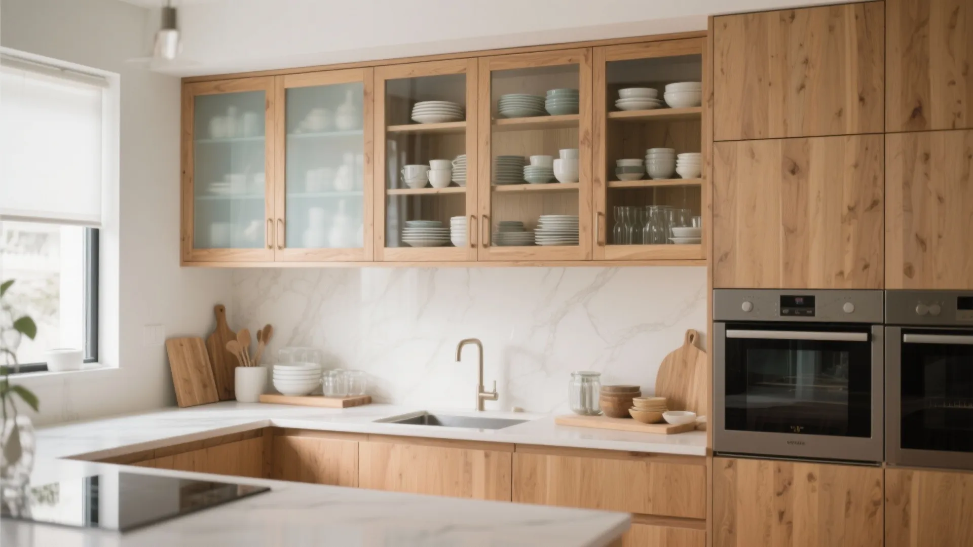 10. Glass-Front Cabinet Doors