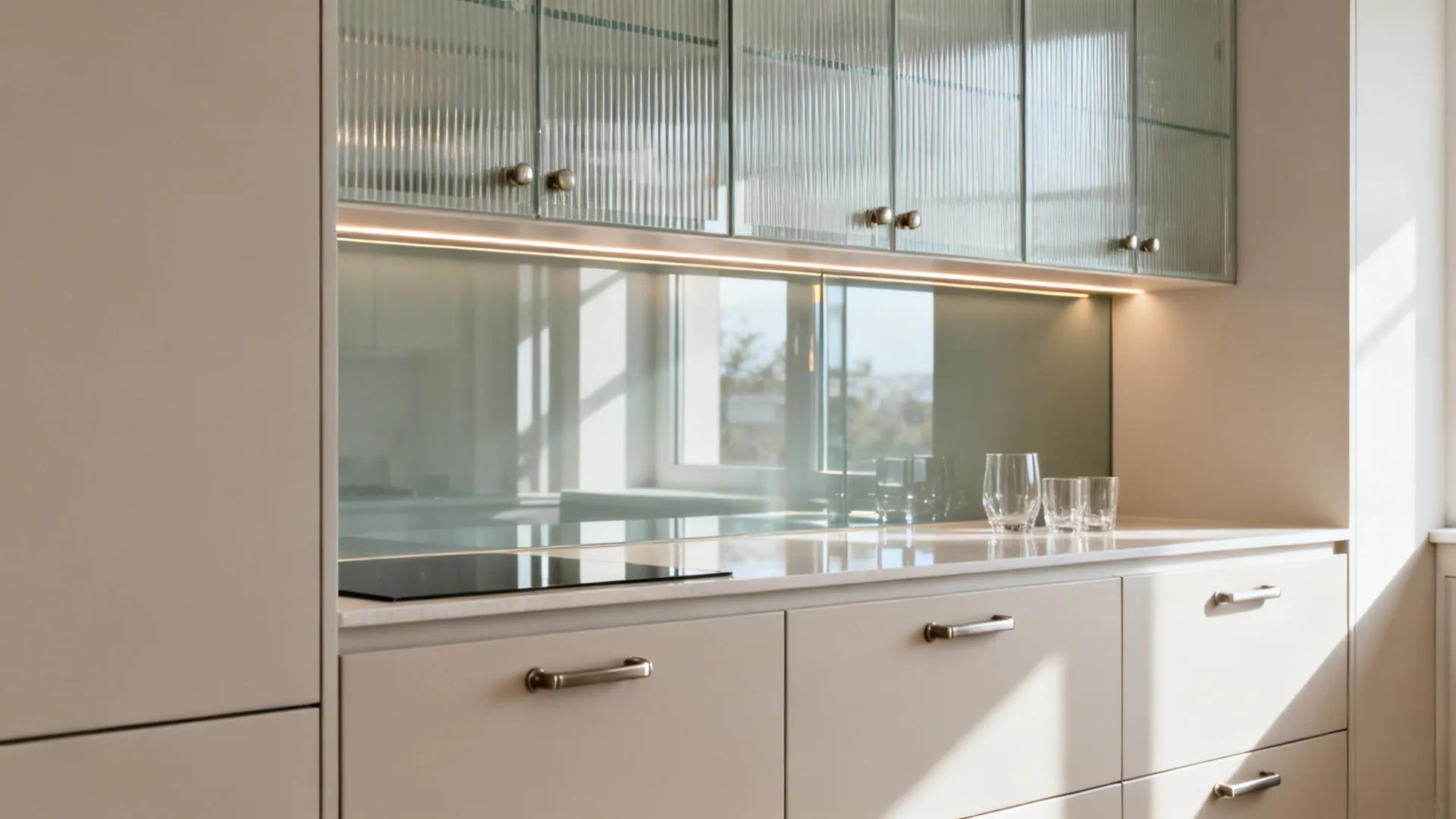 Glass fronts and reflective backs