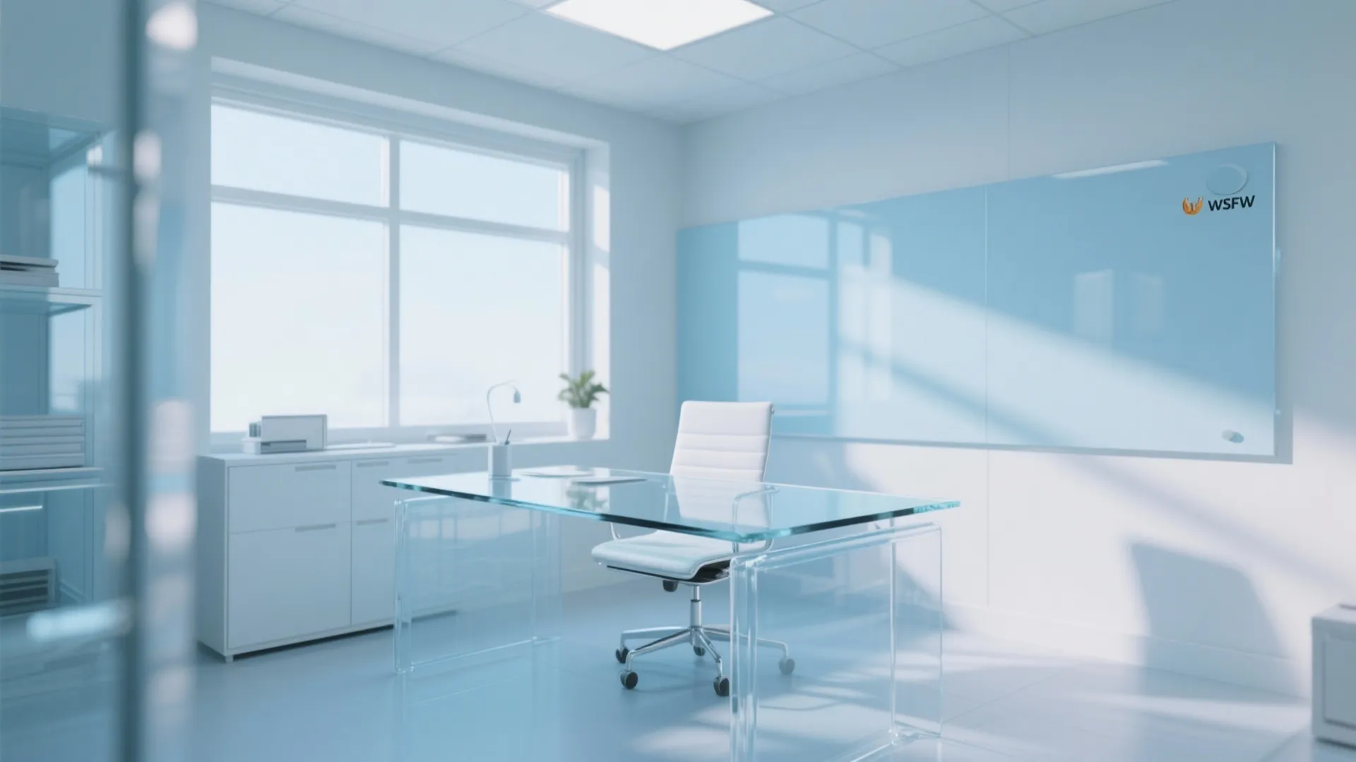 8. Glass or Lucite Furniture