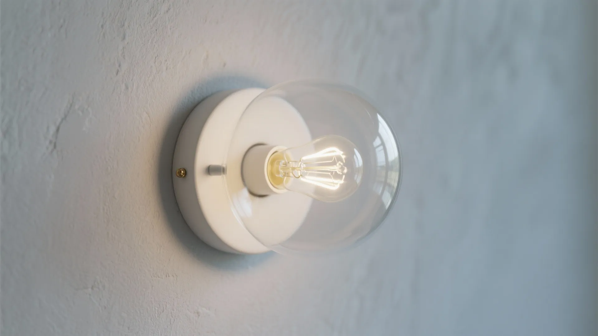 4. Minimalist Glass Globe Sconces