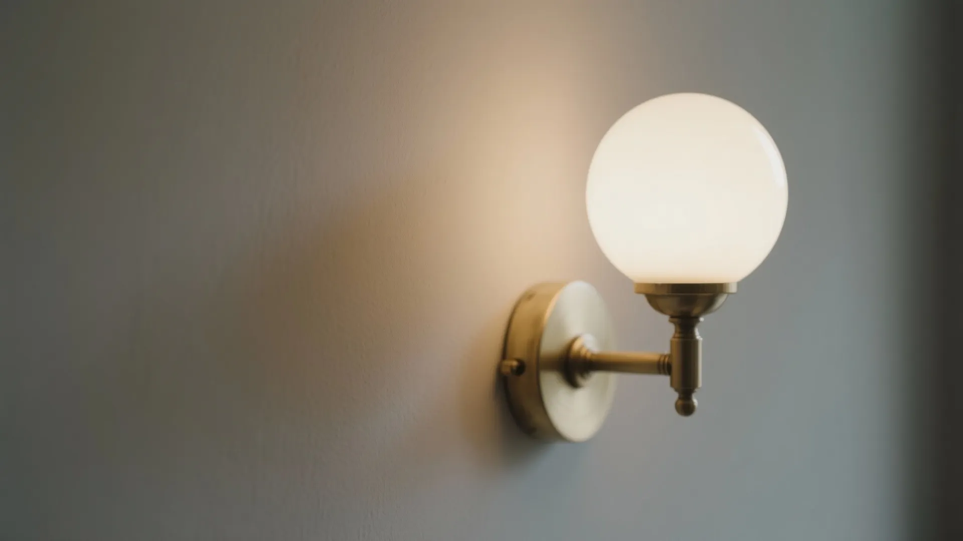 Opal glass globe wall sconces with soft diffused light