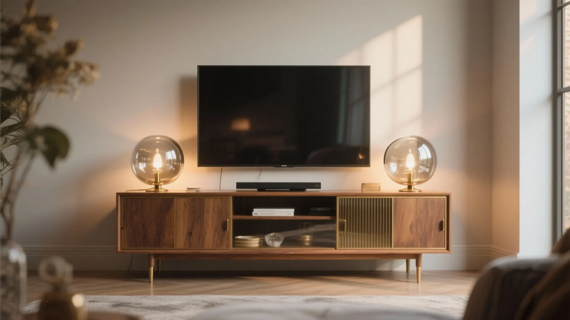 4. Glass Globe Table Lamps