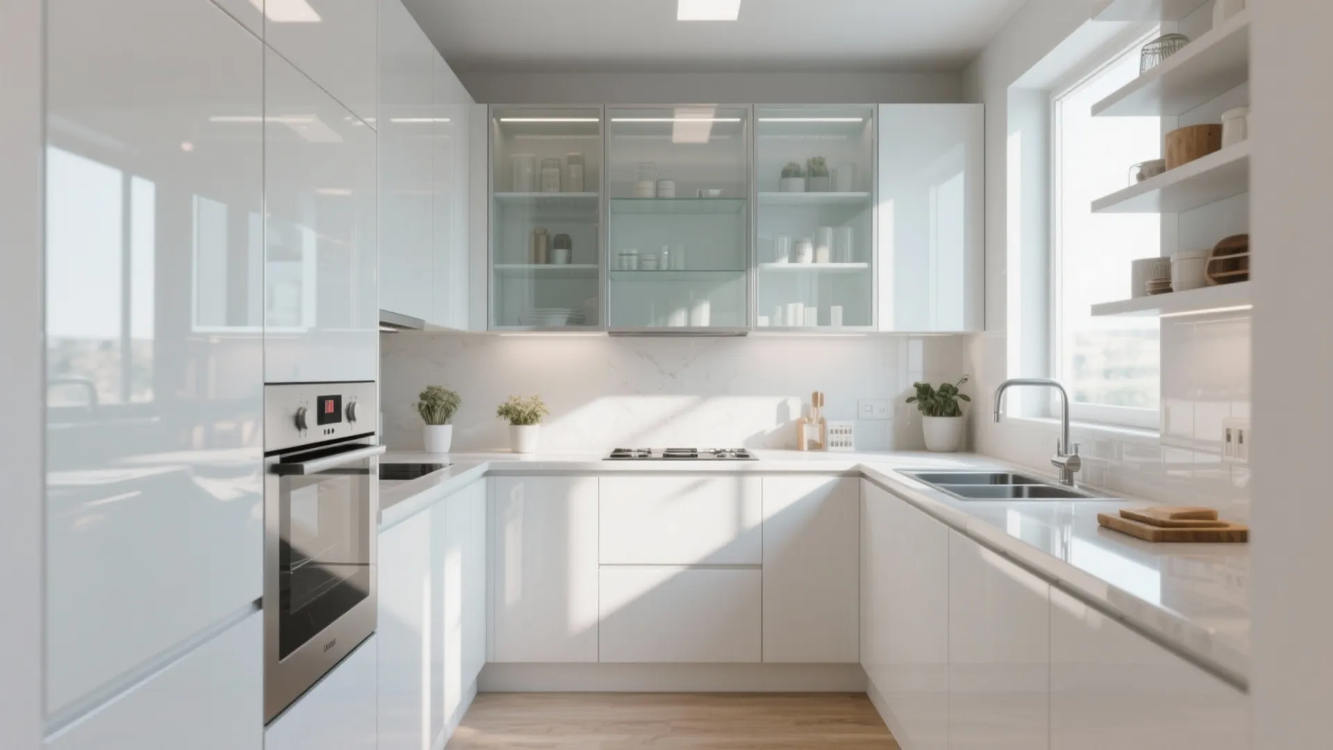 6. Glass Doors & Glossy Surfaces