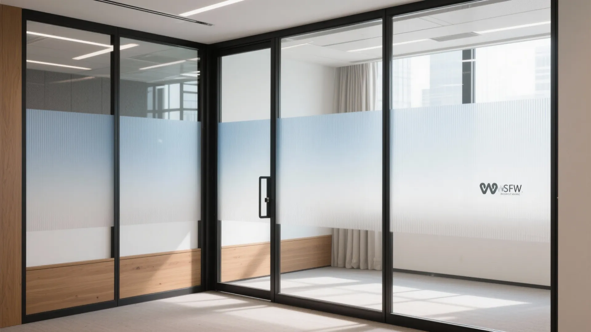 Transparent privacy: glass and gradient films