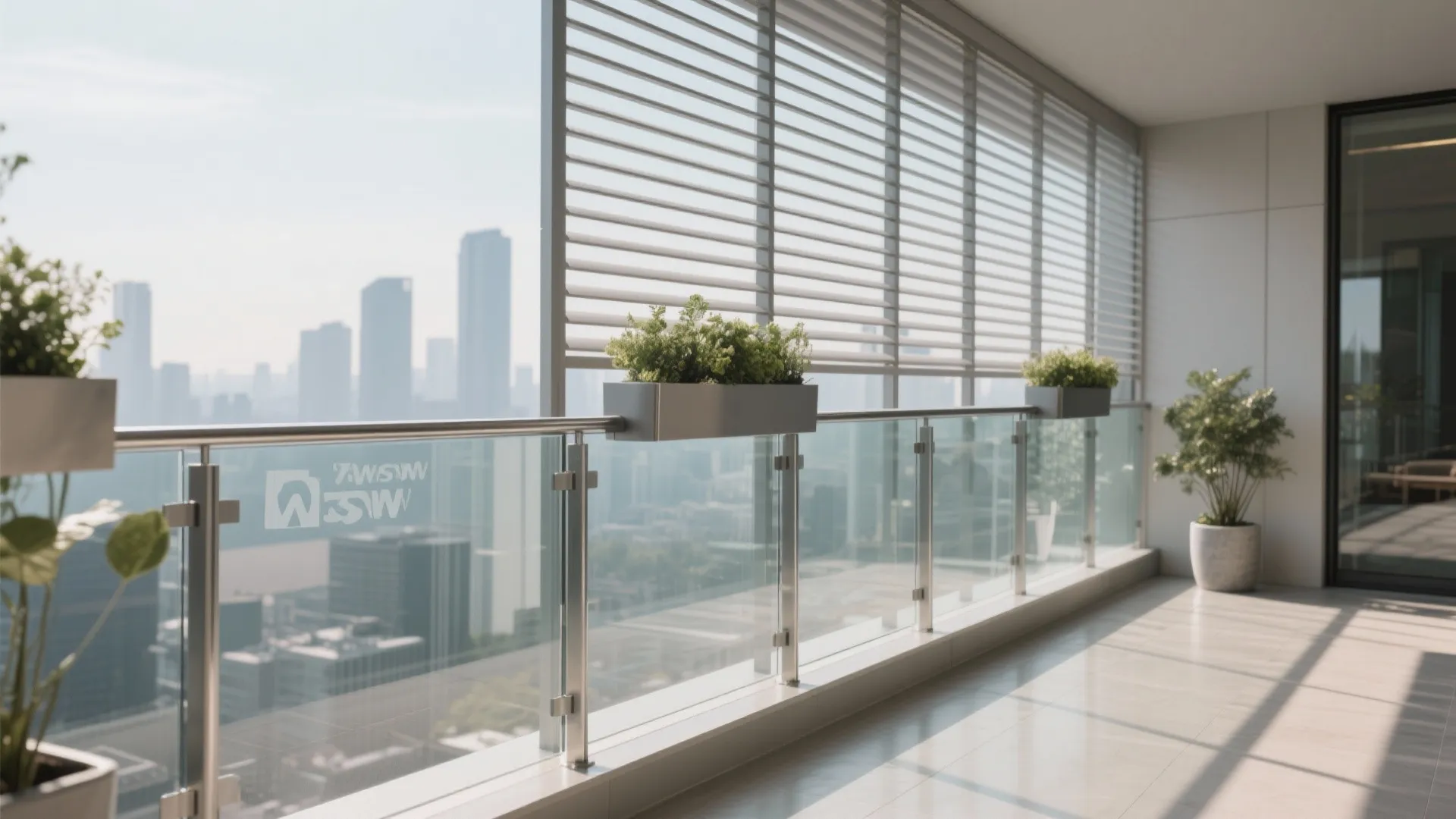 Glass-and-Grill Hybrid for Views and Safety