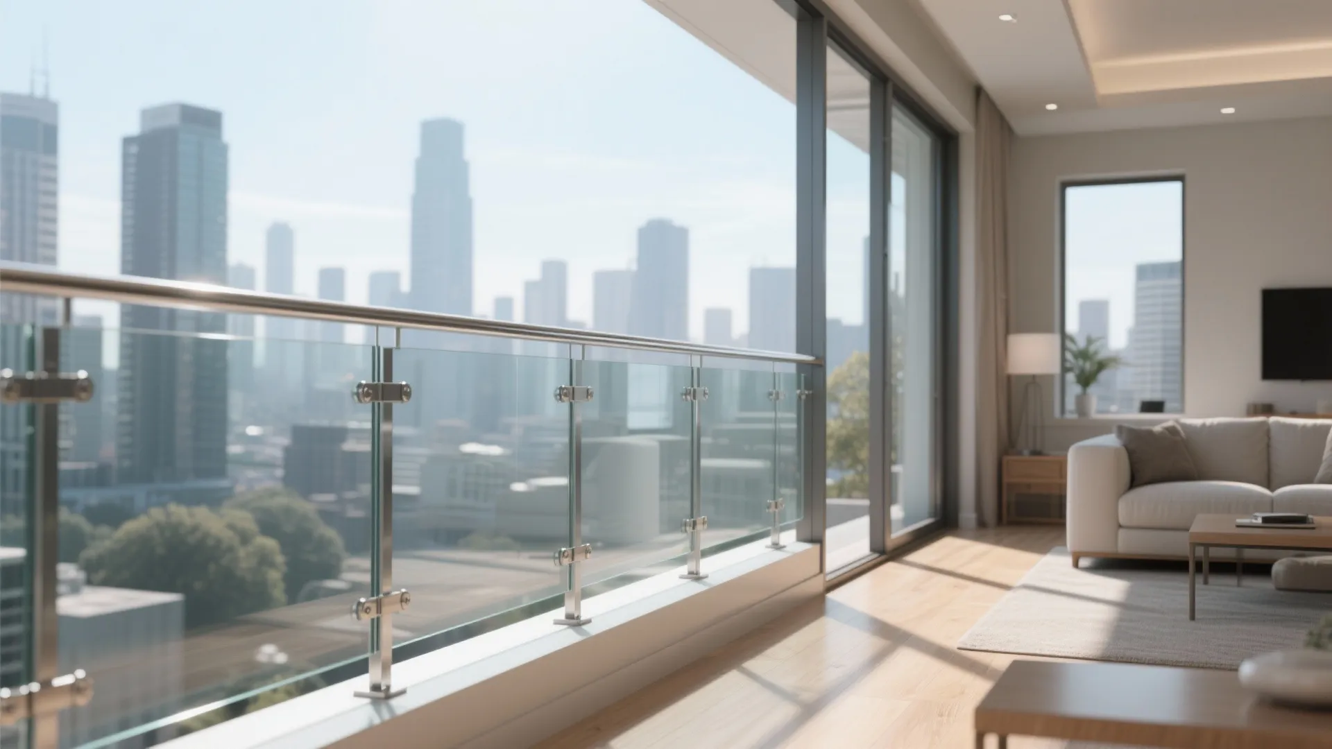 Glass or Clear Guards for Light, Views, and Safety