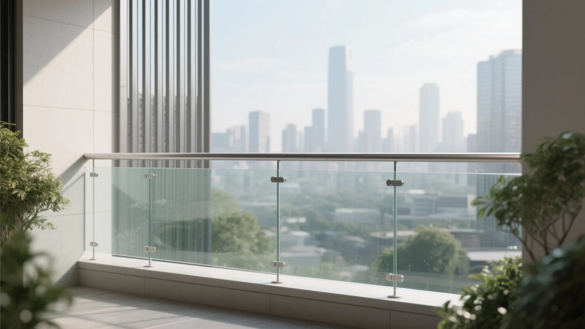 Idea 3: Glass + Guard Hybrid to Preserve the View