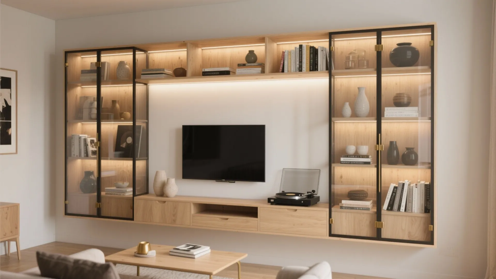 5 Wall Showcase Designs for Living Room with Glass: Real designer tips, costs, and lighting know‑how for glass-front displays that elevate your living room
