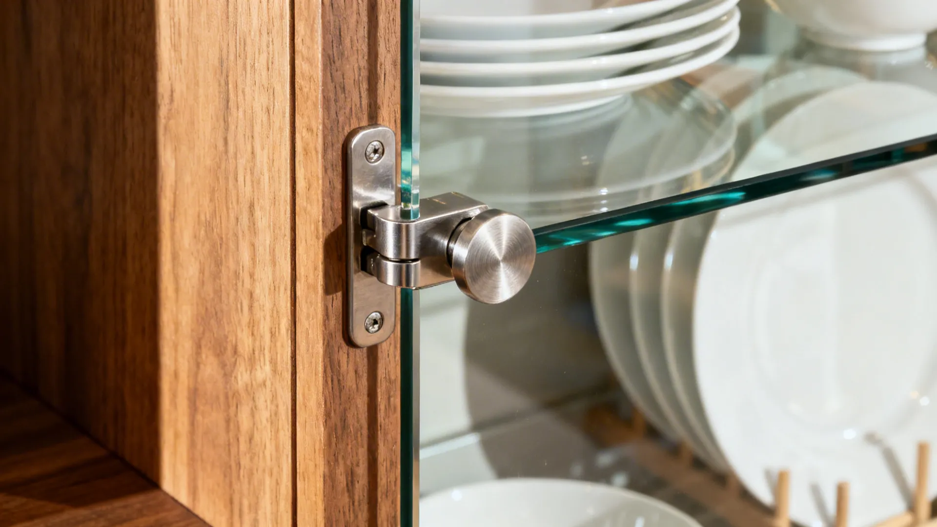 1) Minimalist Glass-Front Uppers for Clarity and Reach