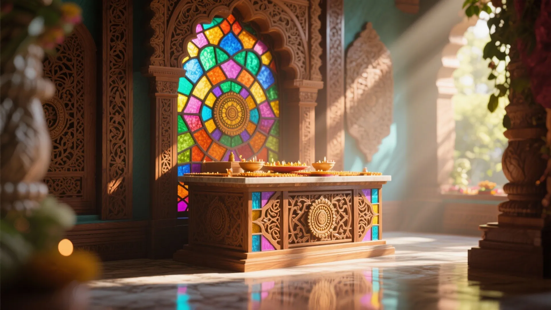 Glass-Embedded Carvings