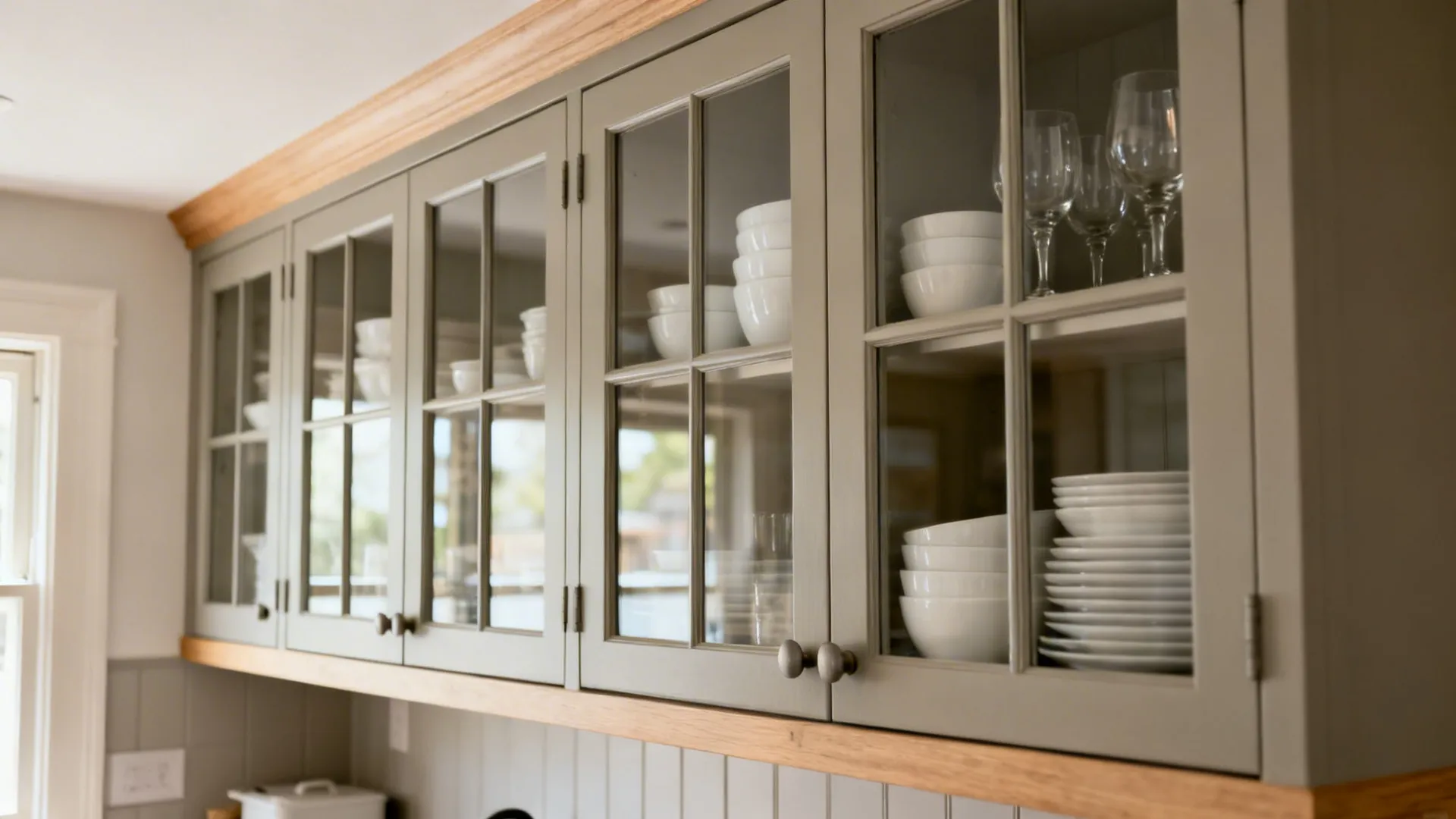Glass Insert Doors for Airy Storage