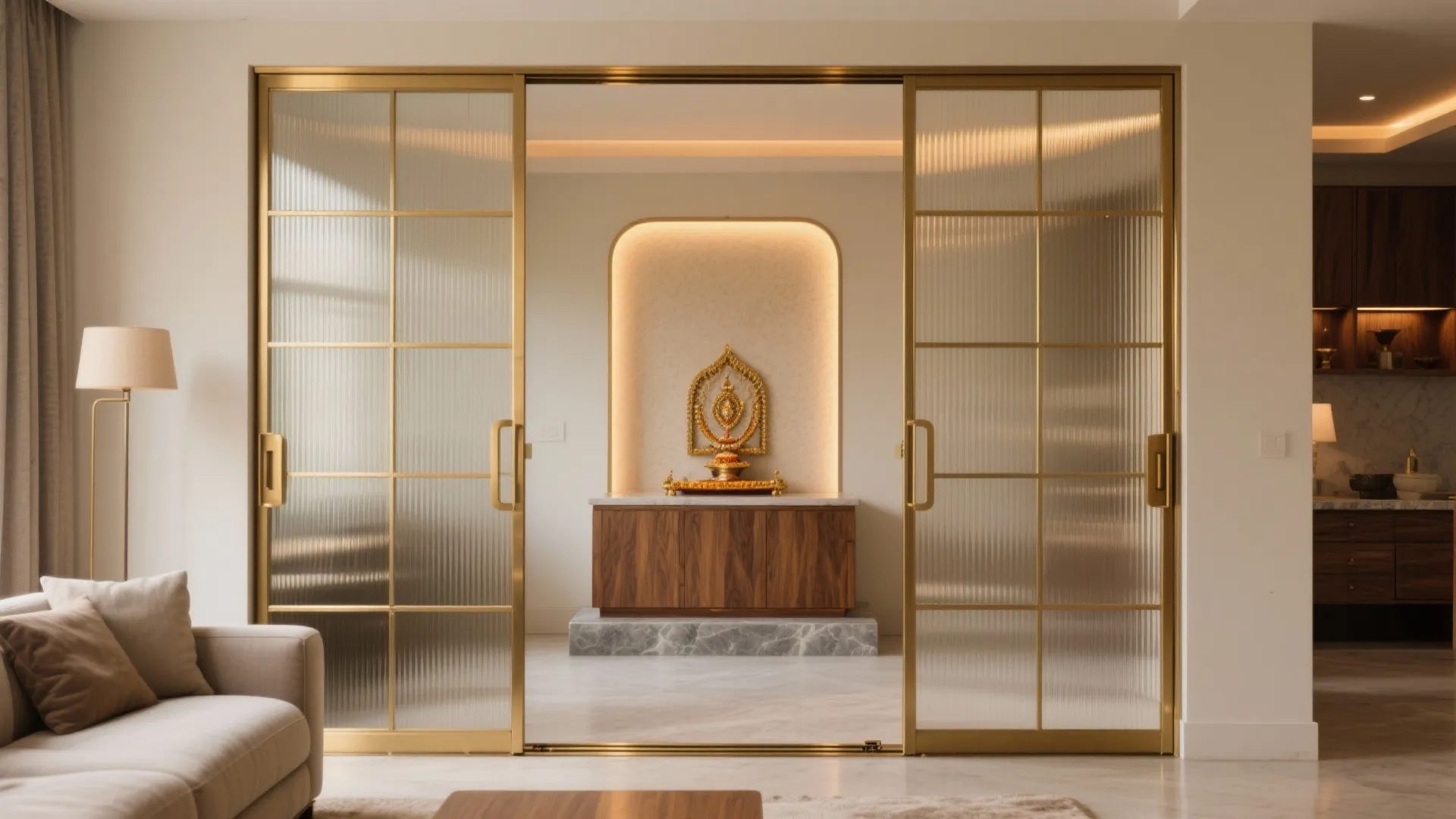 Breathable enclosure with glass or jaali doors