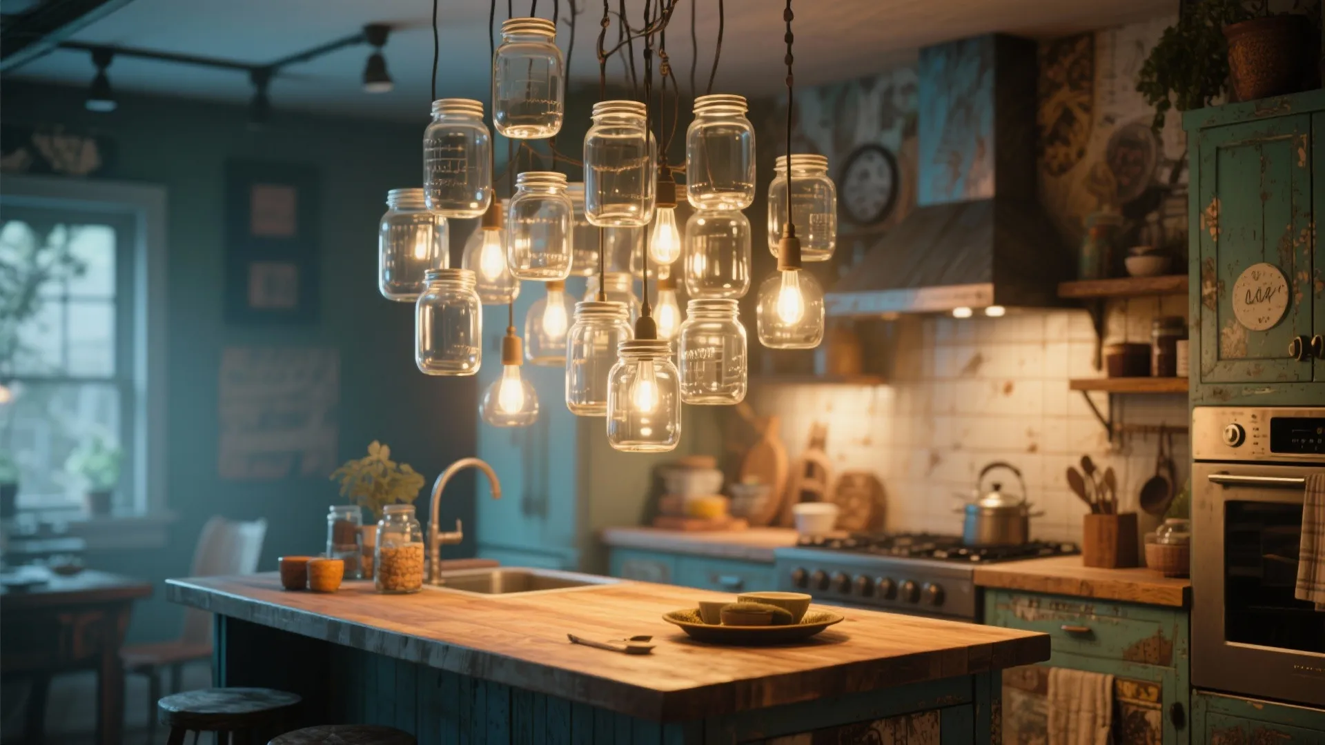 9. Glass Jar Cluster