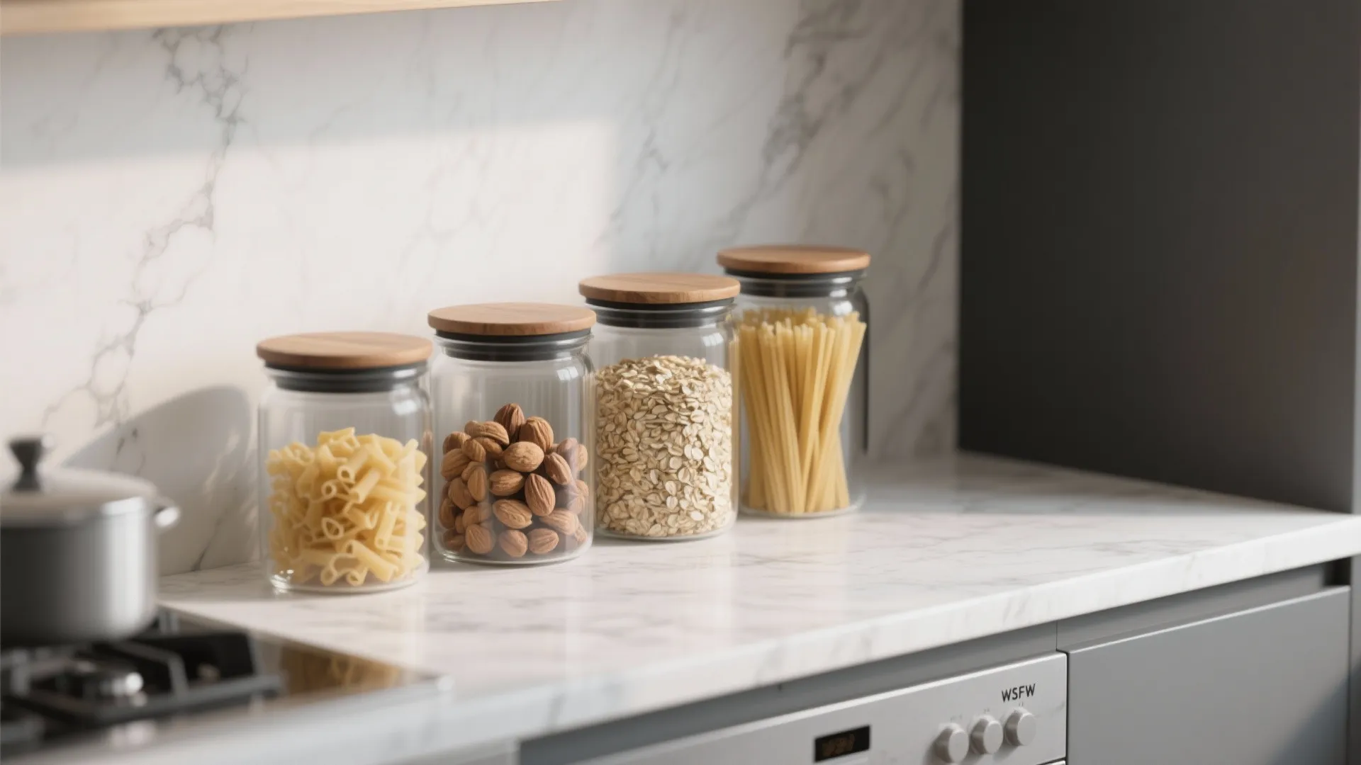 6. Glass Jar Pantry Style