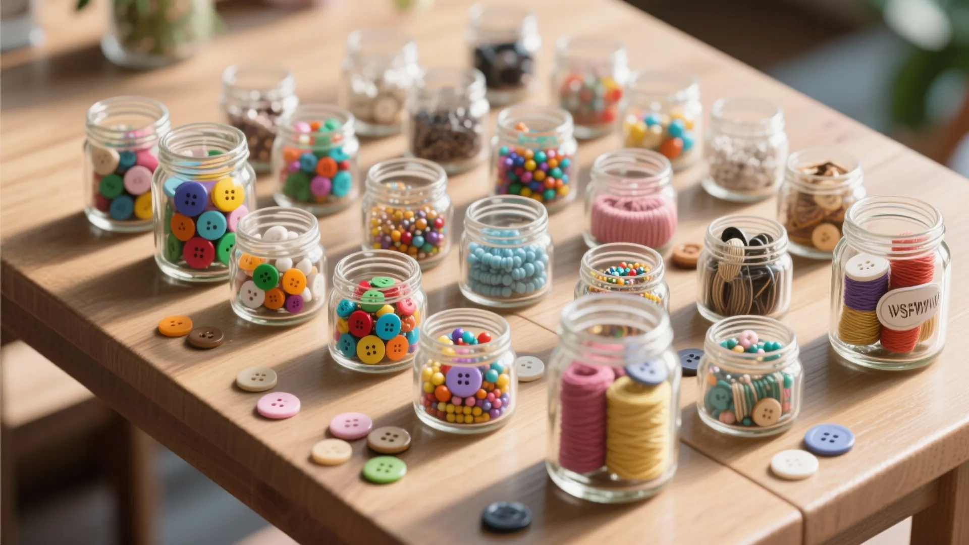 9. Glass Jar Storage