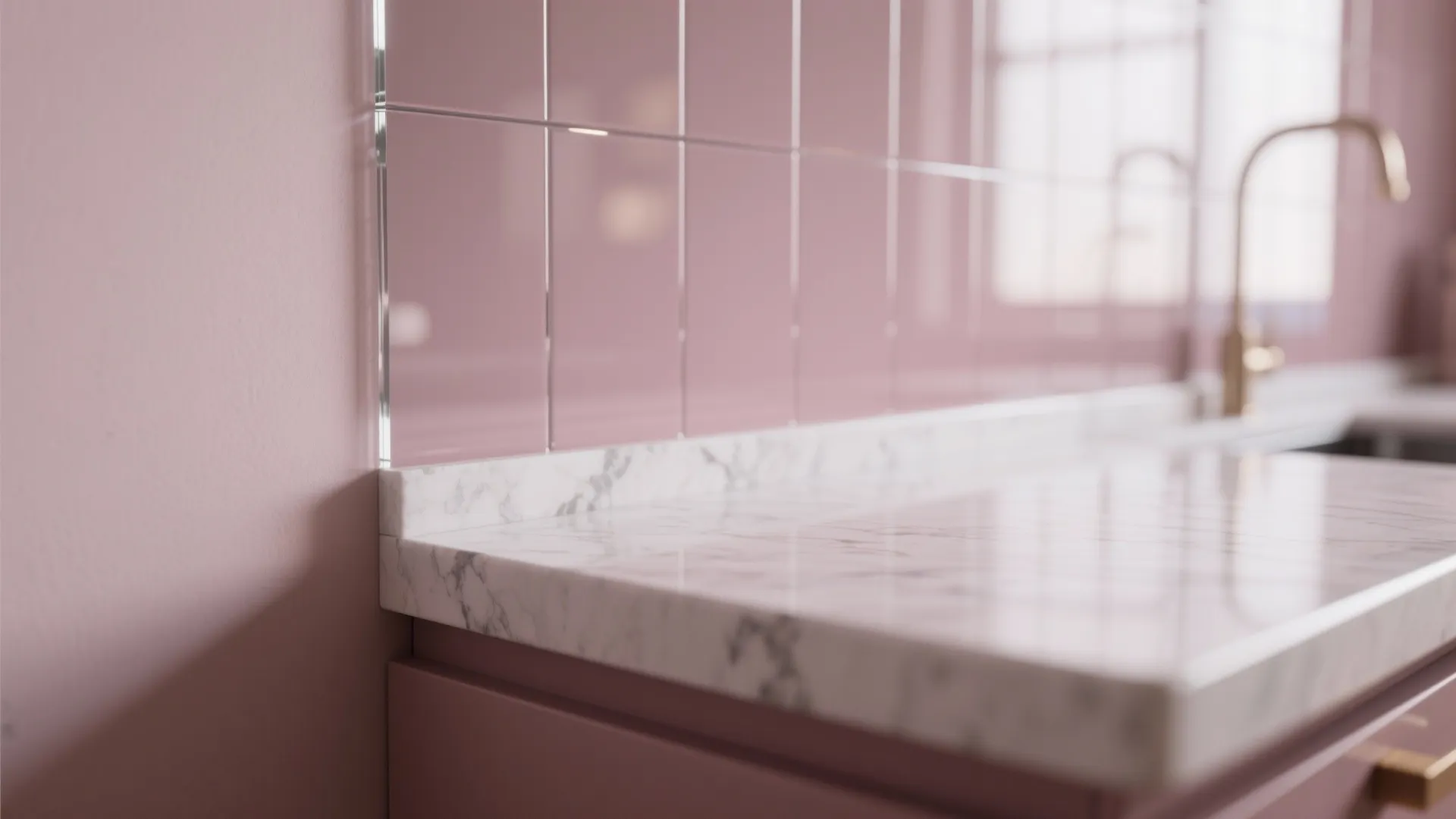 Glass Backsplash for Light and Easy Cleaning