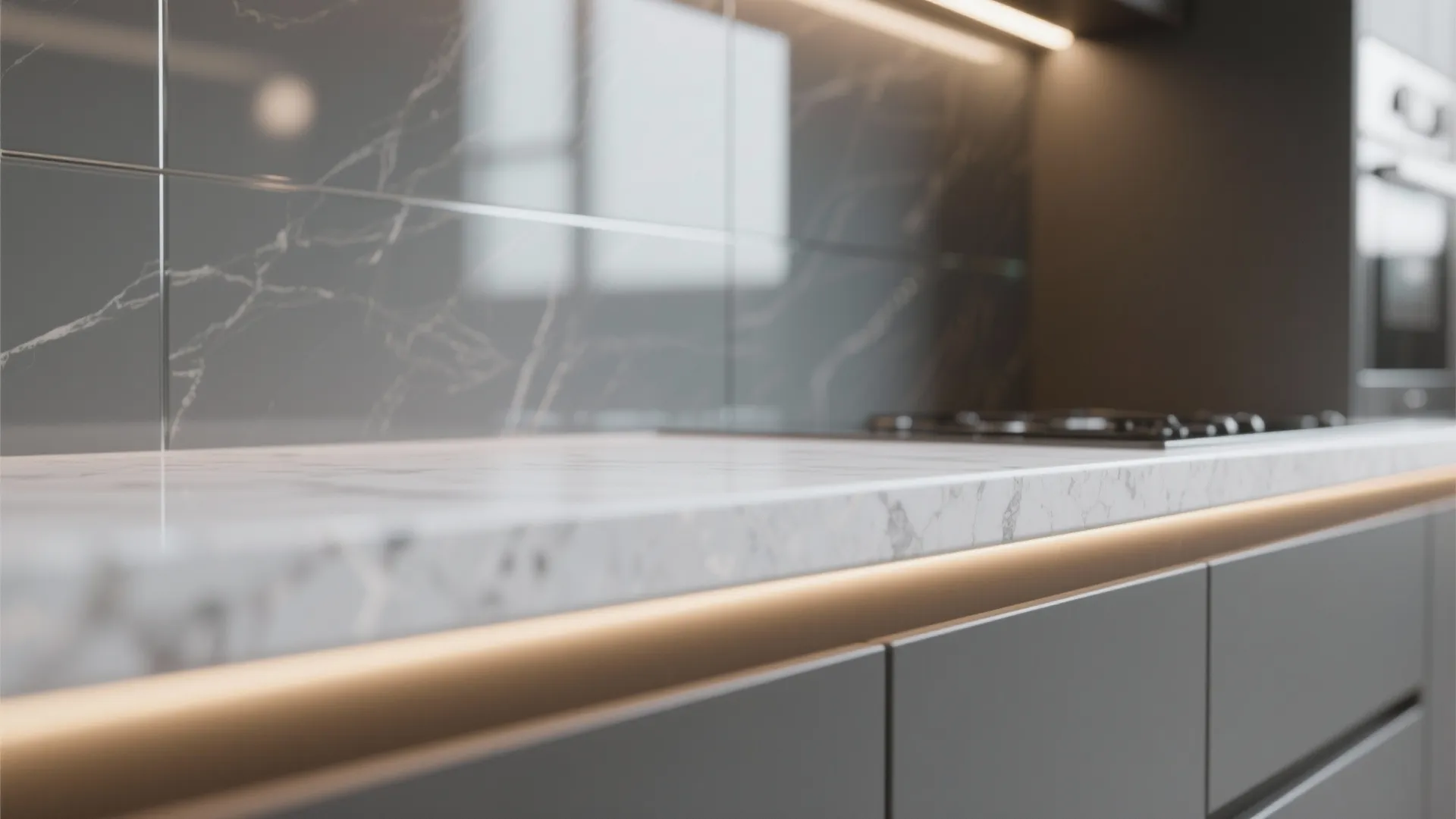 Glass Backsplash for Openness