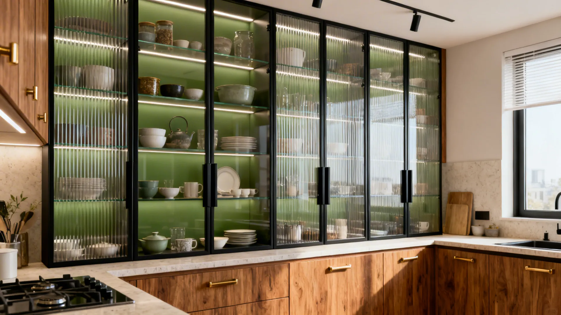 5 kitchen crockery unit glass design ideas that work