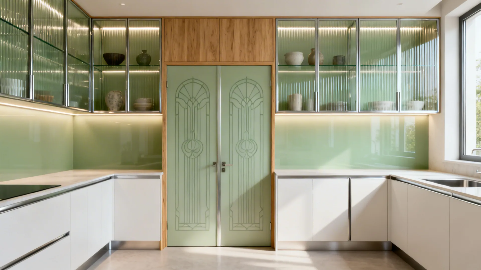 5 kitchen cabinet glass design ideas