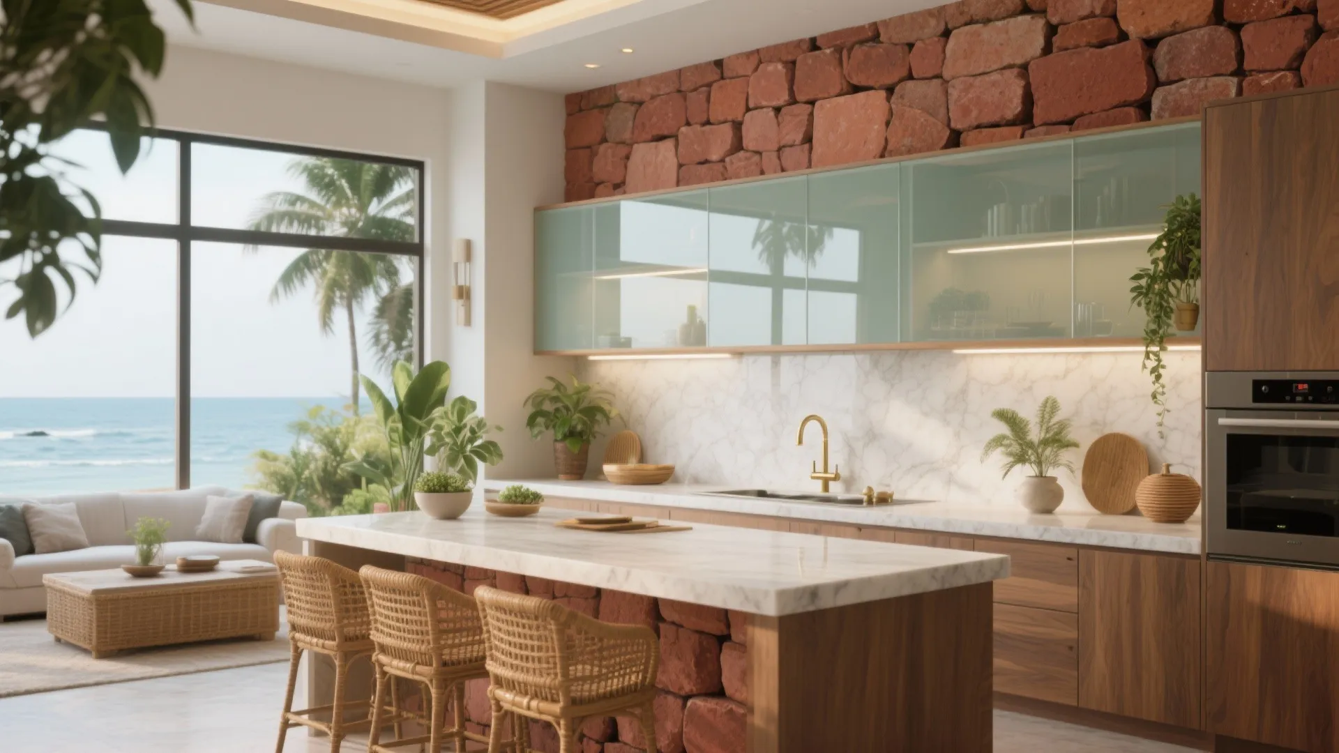 Glass, Laterite, and Biophilic Touches for Coastal Light